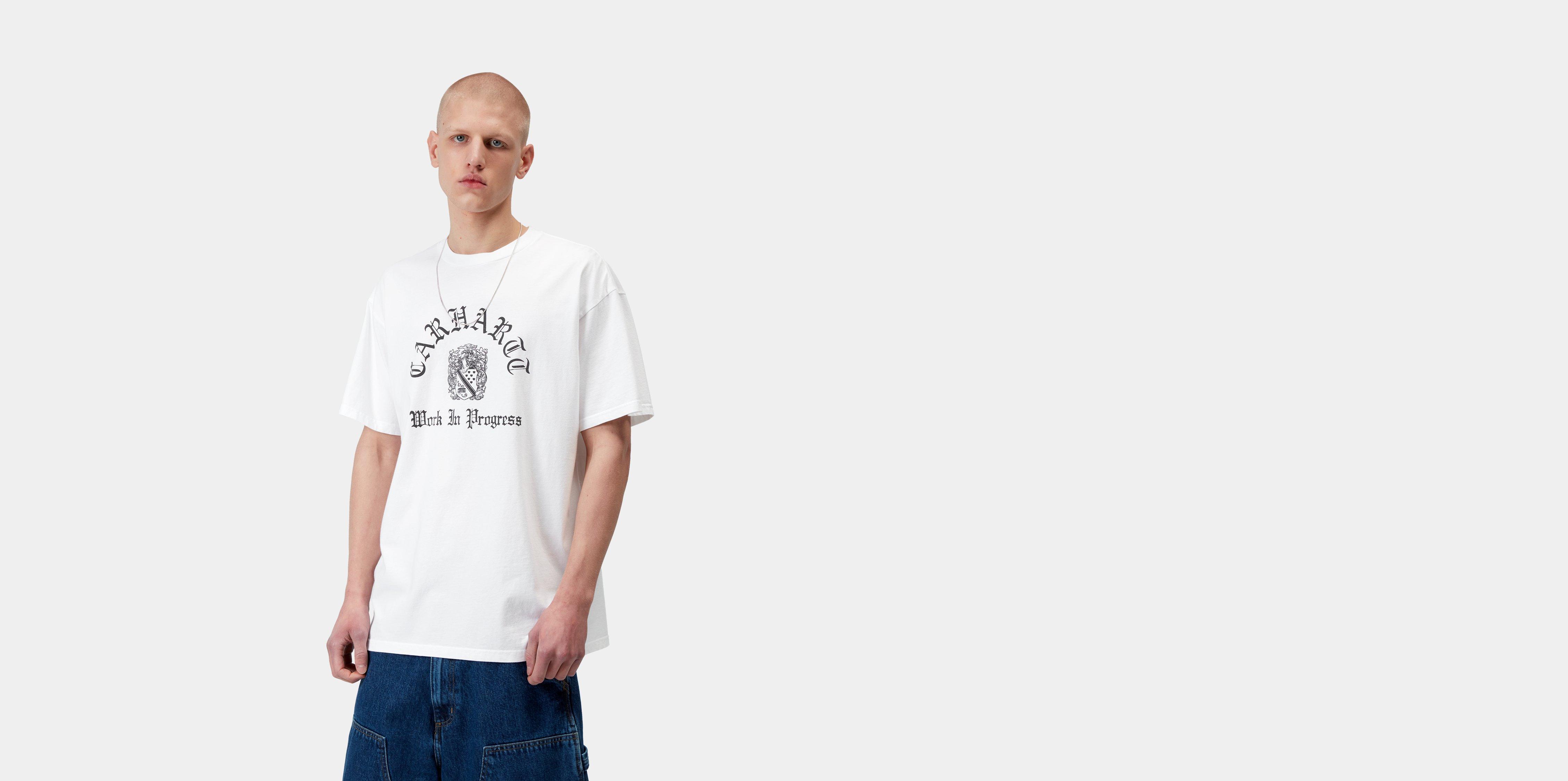 Carhartt WIP S/S Coat Of Arms T-Shirt White heavy stone wash | M | Men