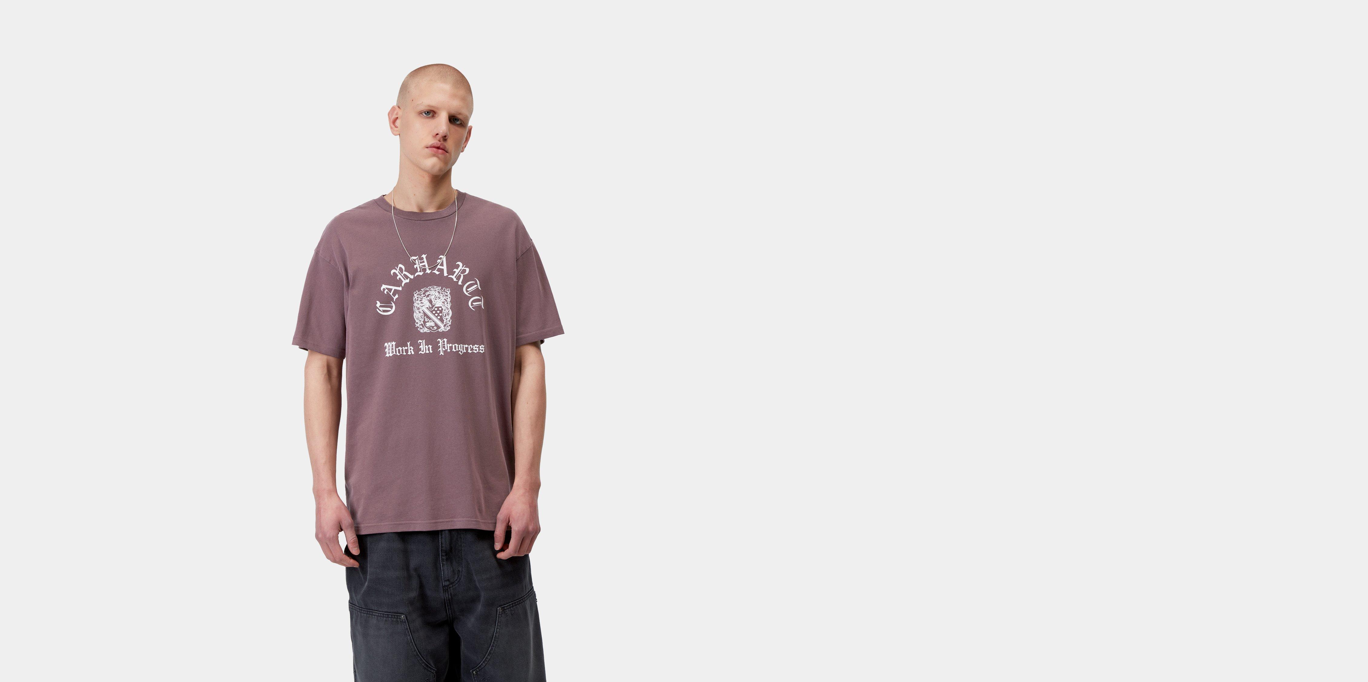 Carhartt WIP S/S Coat Of Arms T-Shirt Cozy Purple garment dyed | M | Men