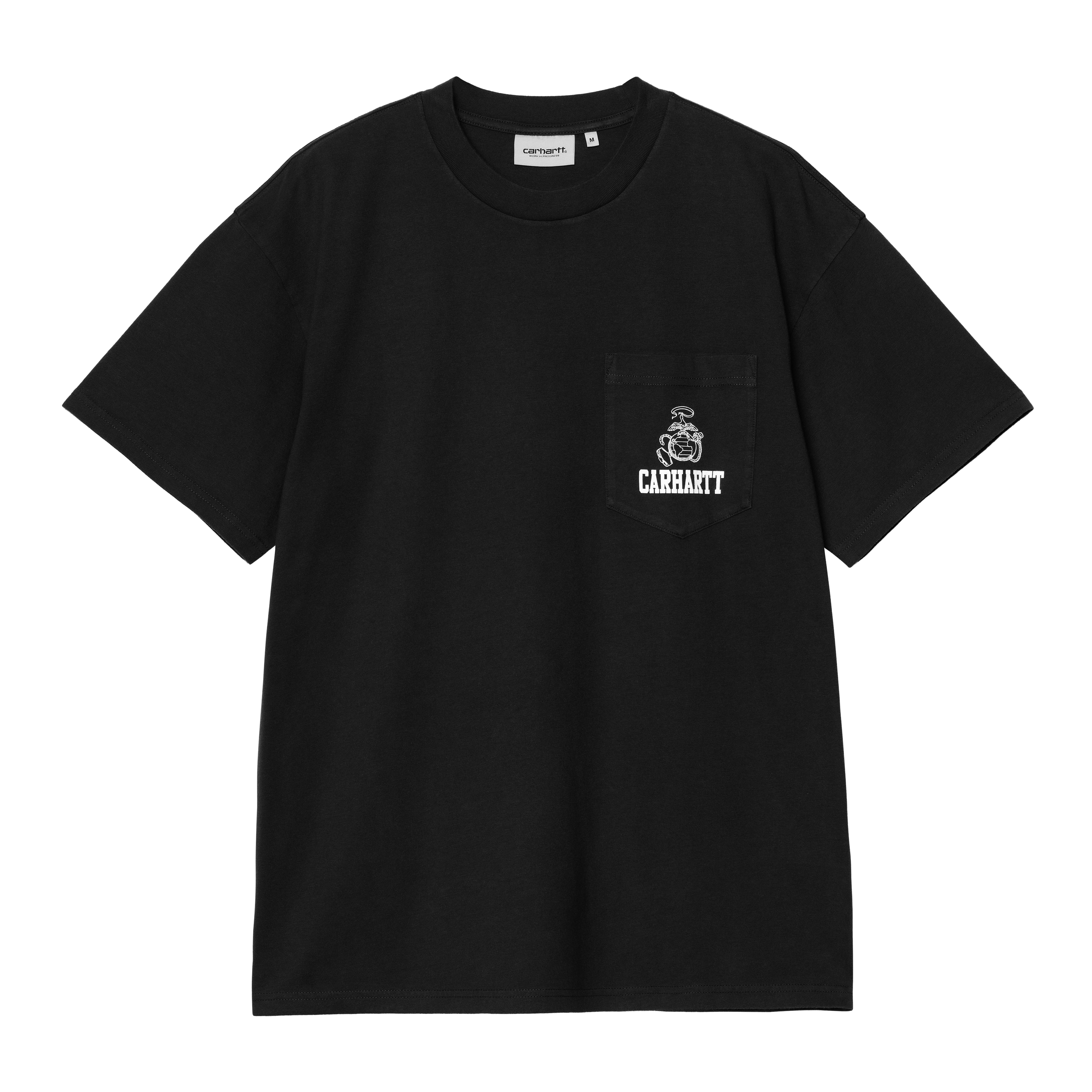 Carhartt WIP S/S Pond Corps Pocket T-Shirt Black heavy stone wash | XXL | Men