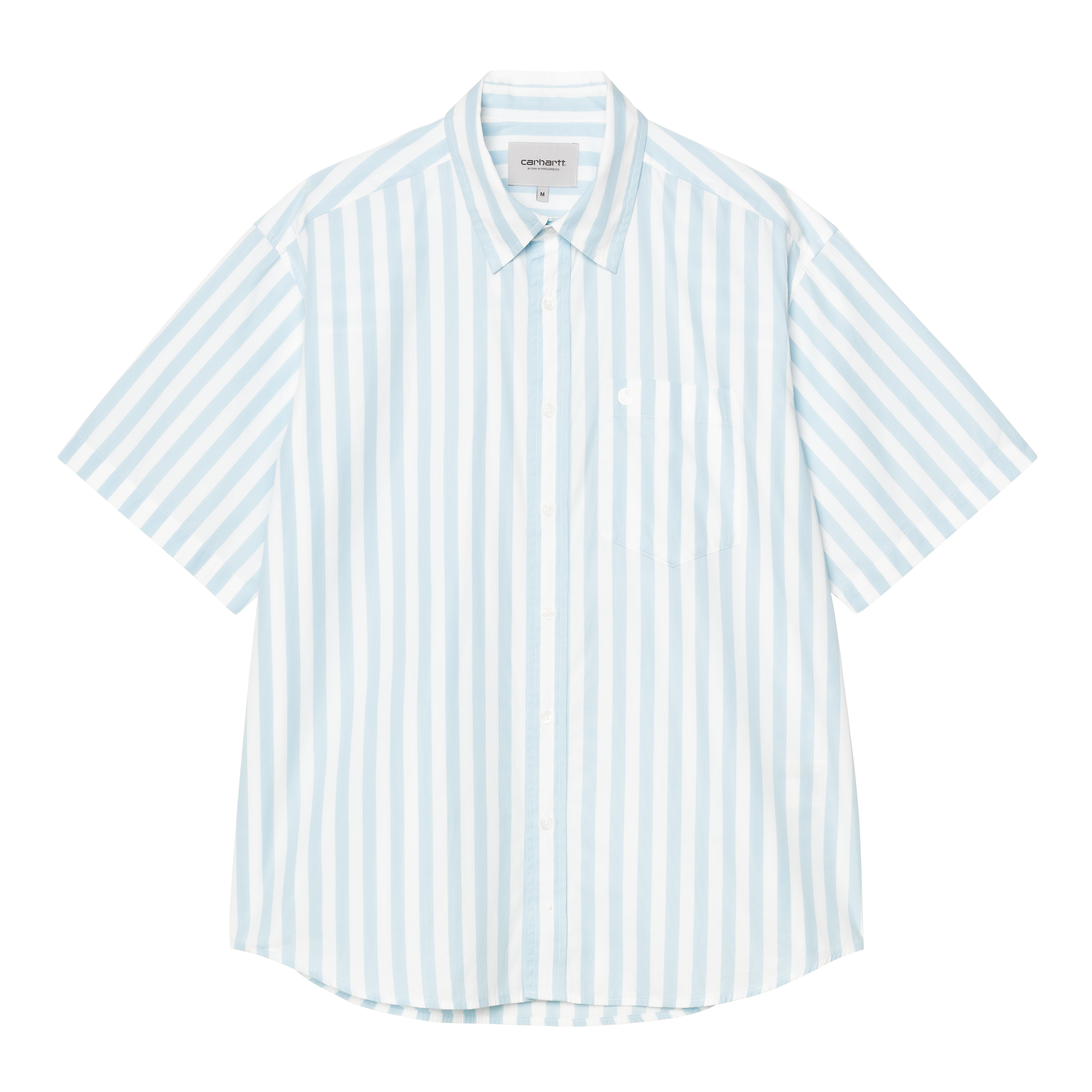 Carhartt WIP S/S Royce Shirt Royce Stripe, Icaria / White | multicolor|blue | M | Men