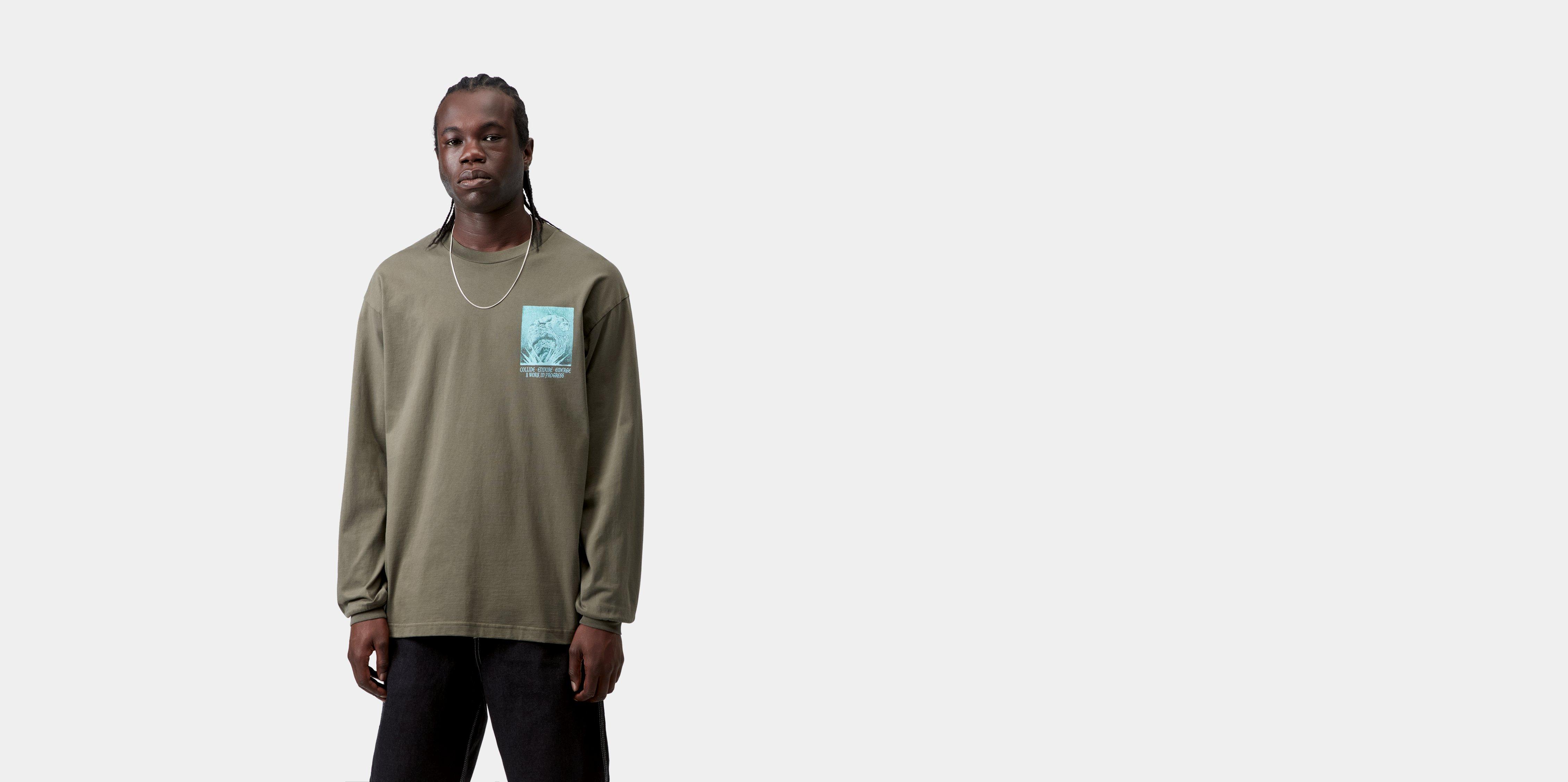 Carhartt WIP L/S Emerge T-Shirt Leaf stone washed | green | XS | Men
