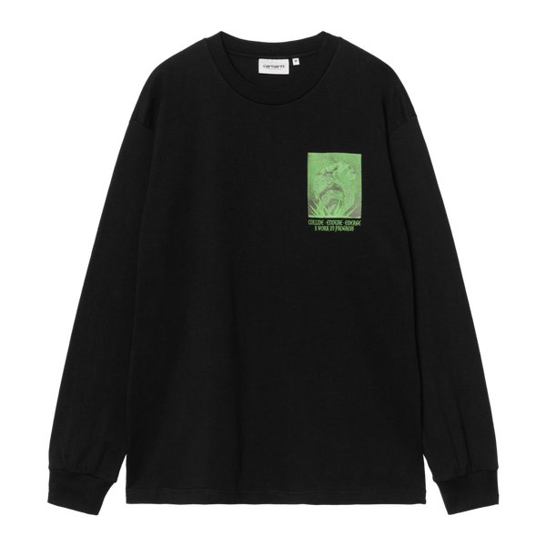L/S Emerge T-Shirt Black stone washed