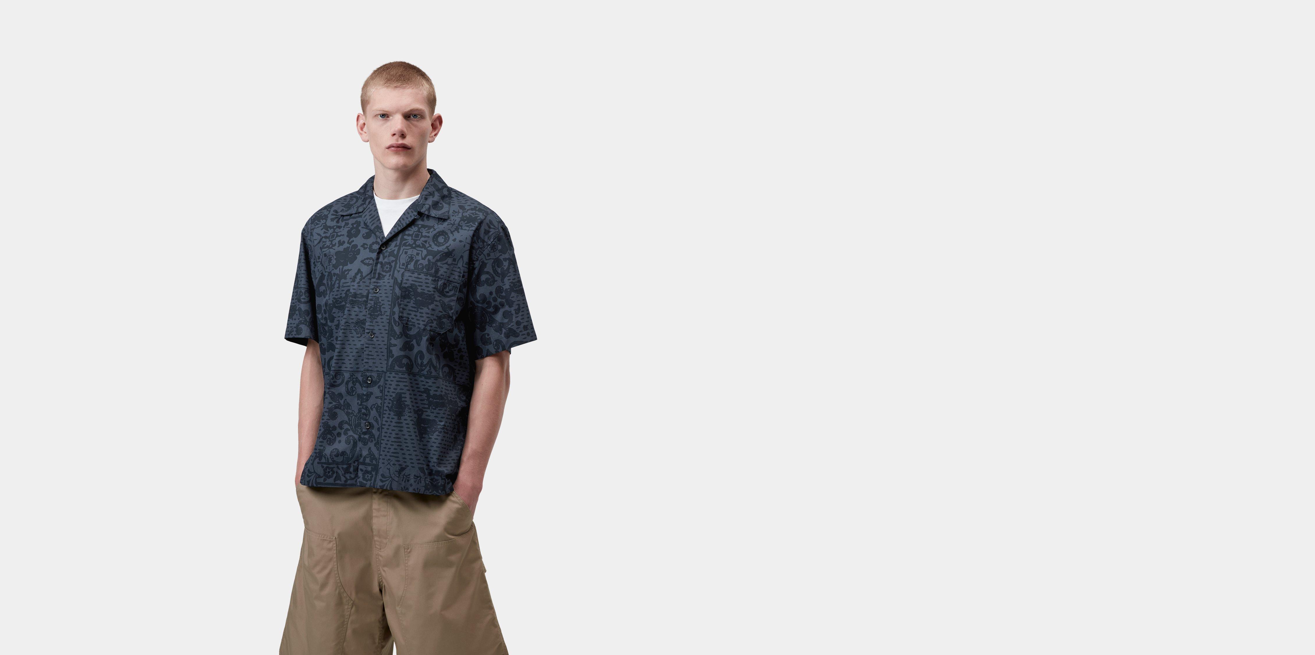 Carhartt WIP S/S Vestige Shirt Vestige, Blue | blue|black | M | Men