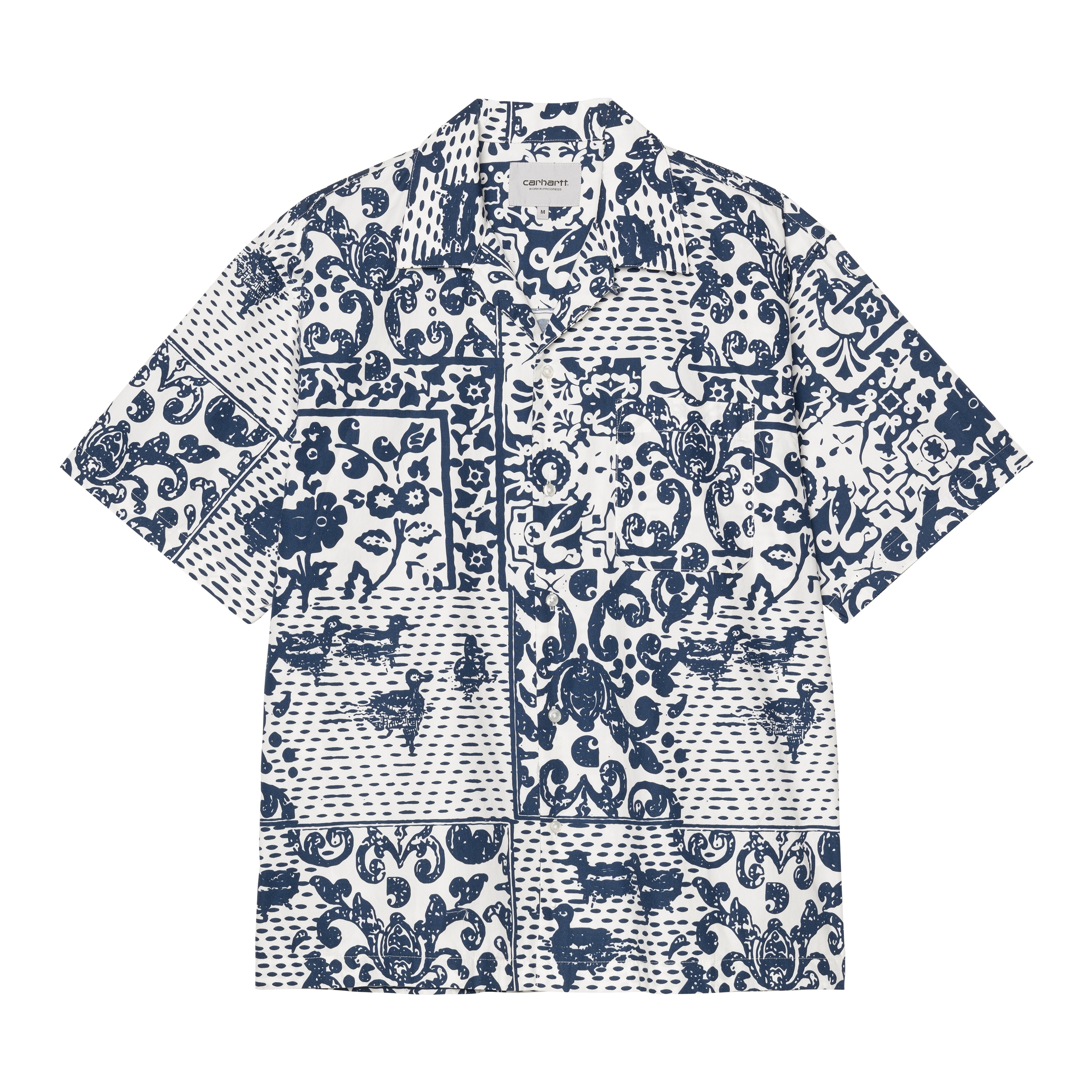 Carhartt WIP S/S Vestige Shirt Vestige, Wax | blue|black | XL | Men