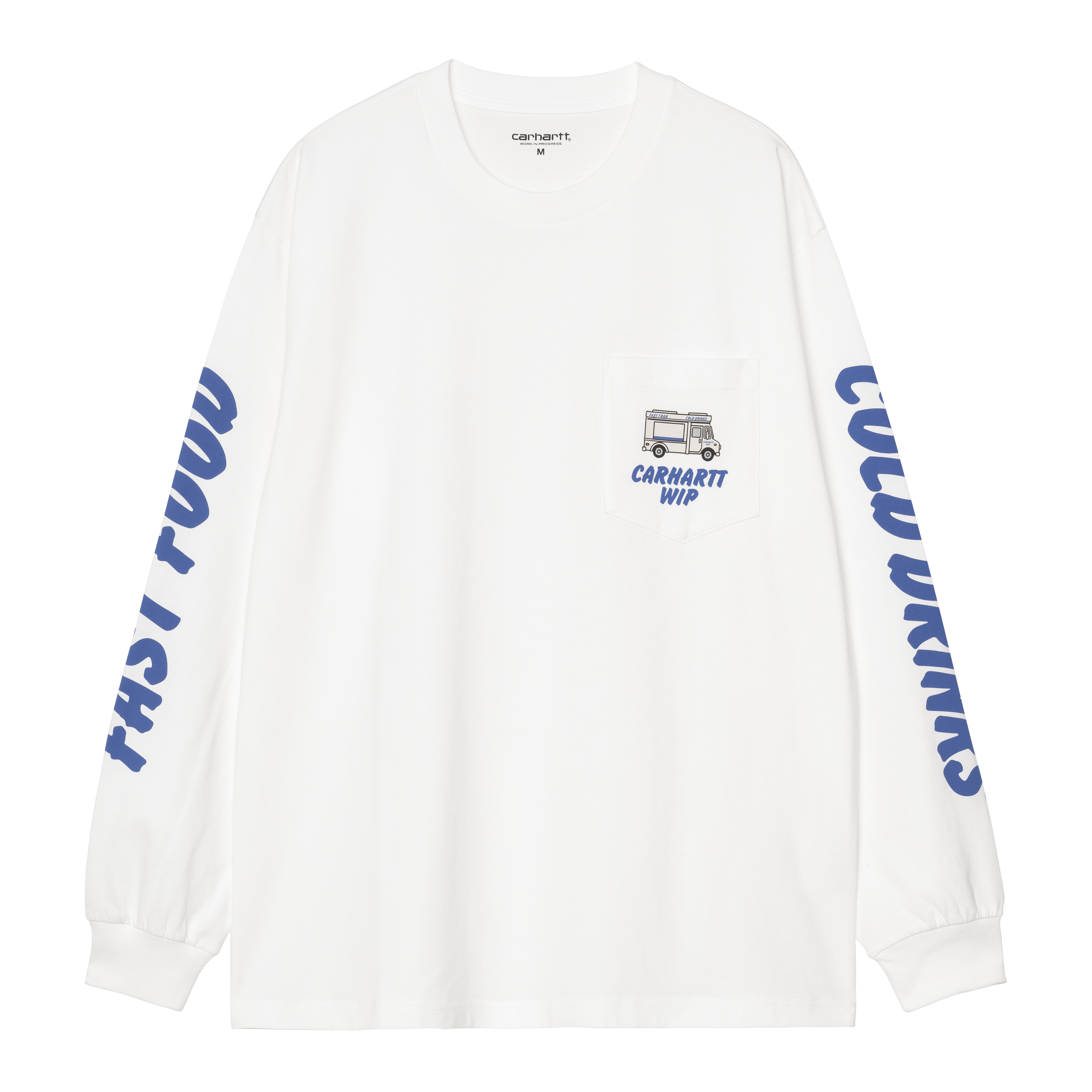 Carhartt WIP L/S Cold Drinks T-Shirt White | XXL | Men