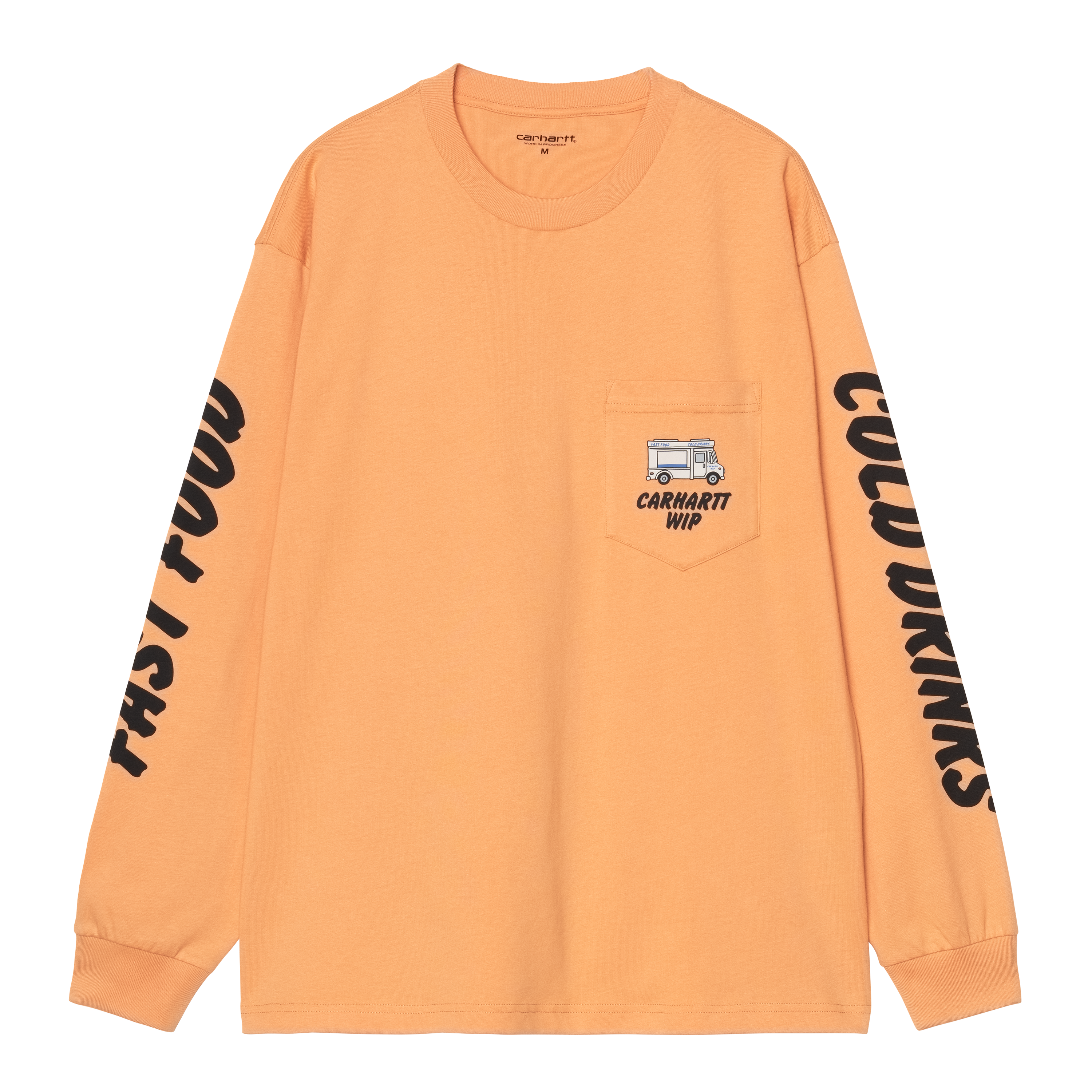 Carhartt WIP L/S Cold Drinks T-Shirt Gentle Orange | XXL | Men