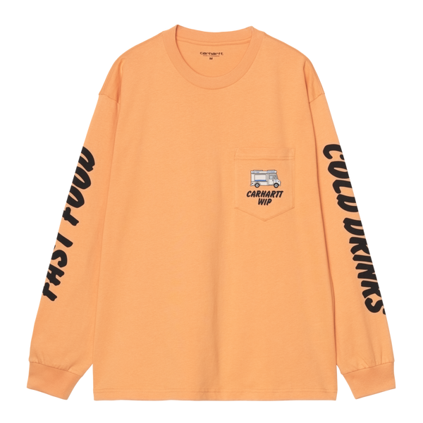 L/S Cold Drinks T-Shirt Gentle Orange