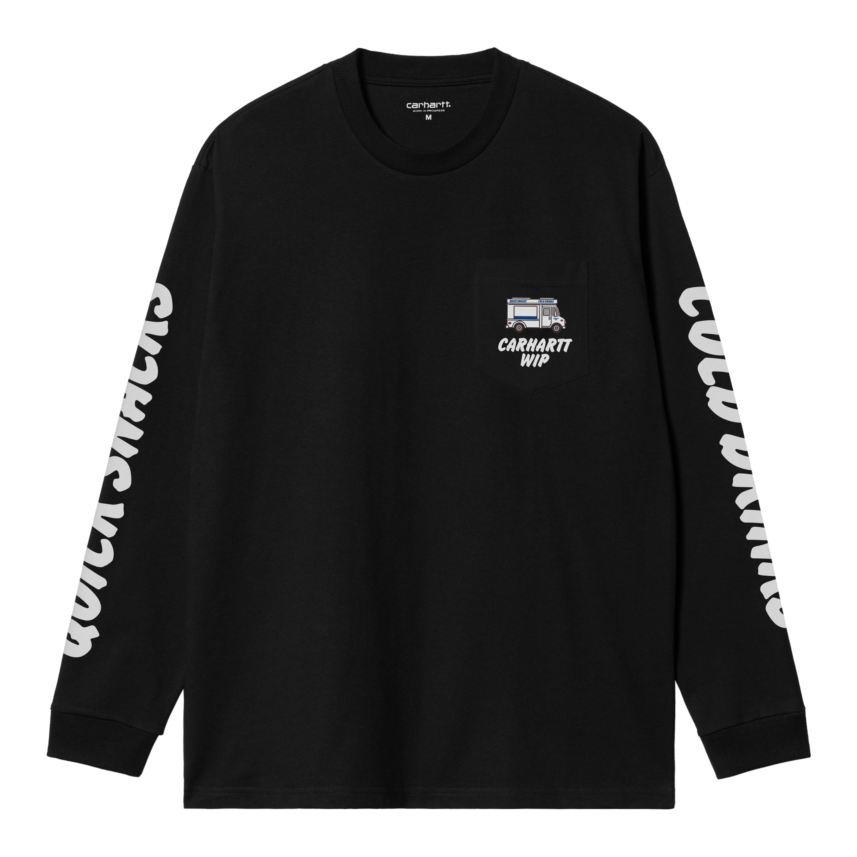 Carhartt WIP L/S Cold Drinks T-Shirt, Black | Official Online Store