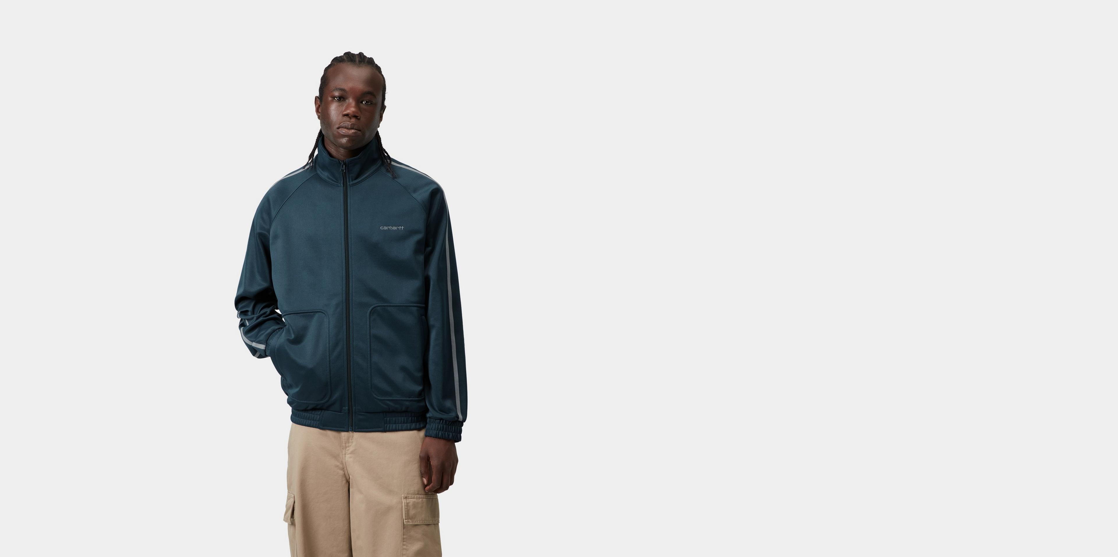 Carhartt WIP Bolar Sweat Jacket, Blue River / Mirror | Official