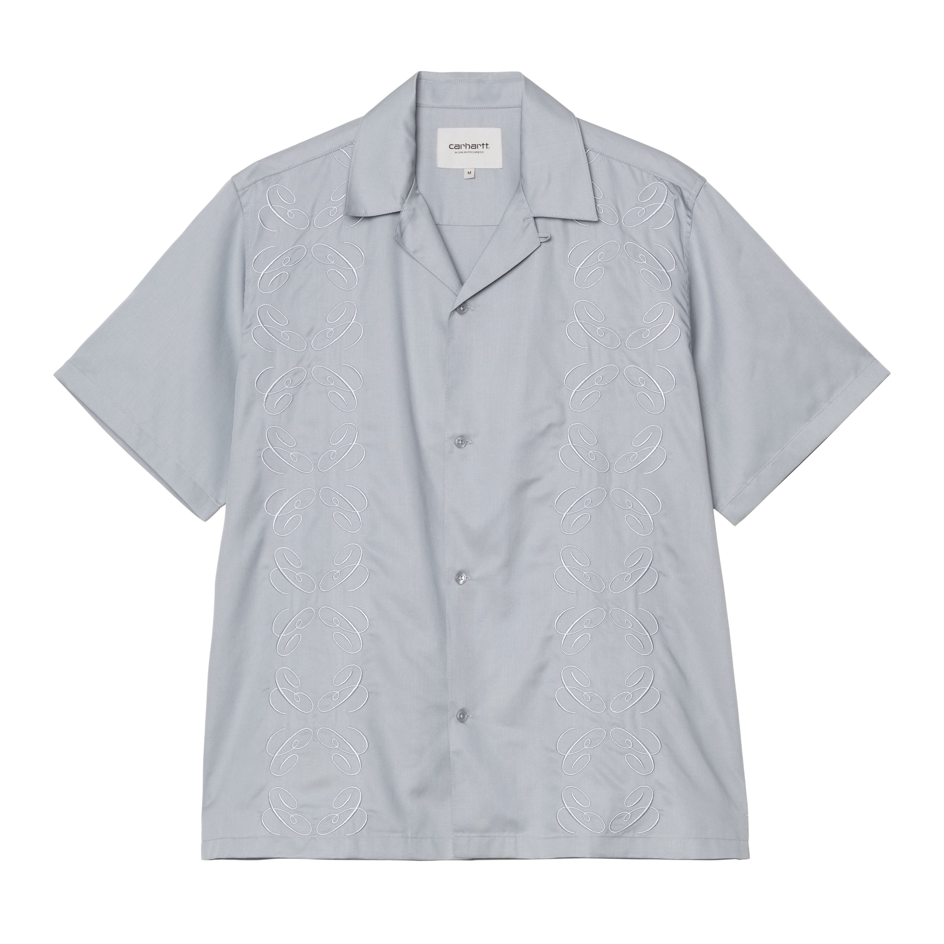 Carhartt WIP S/S Signet Shirt Mirror | grey|blue | XL | Men