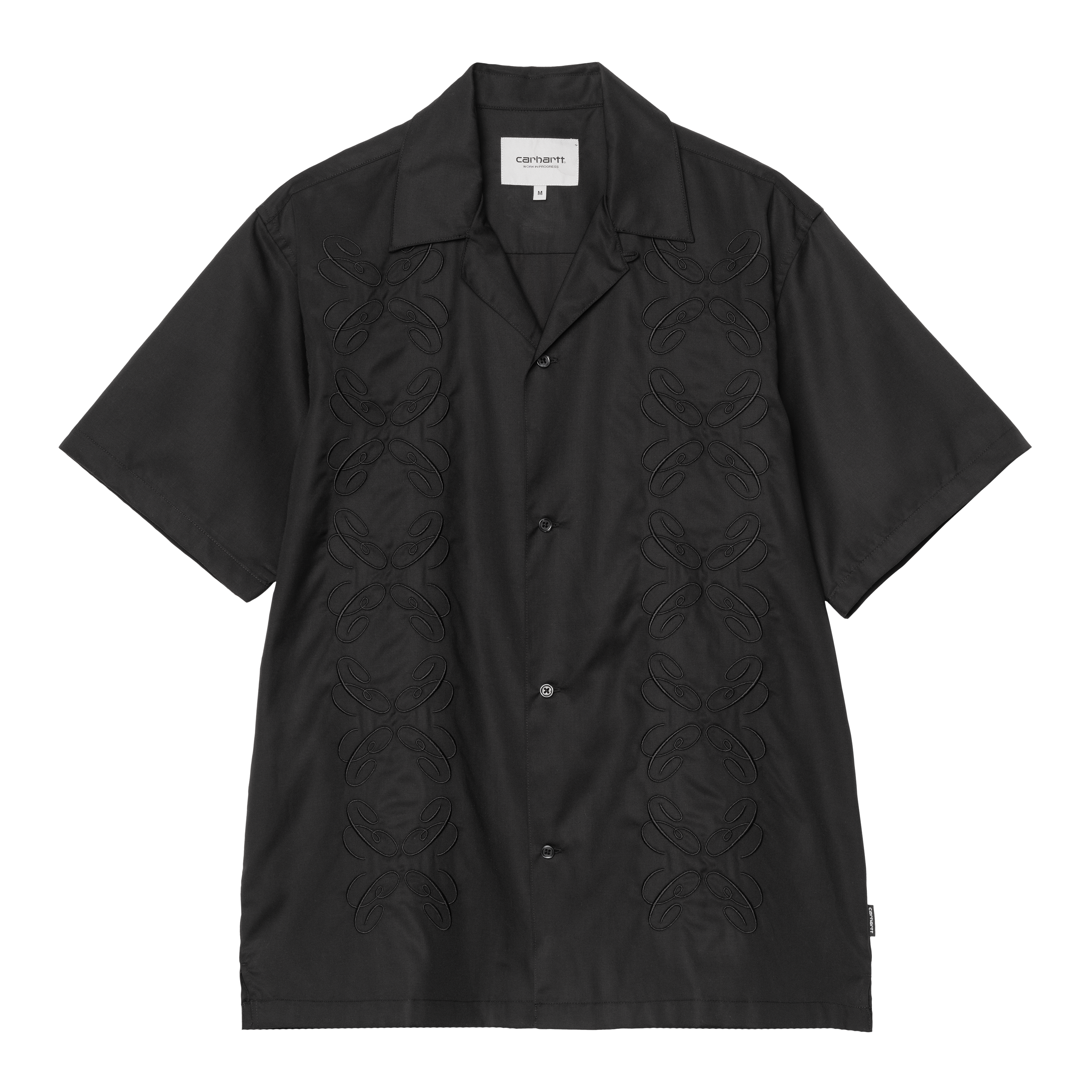 Carhartt WIP S/S Signet Shirt, Black | Official Online Store