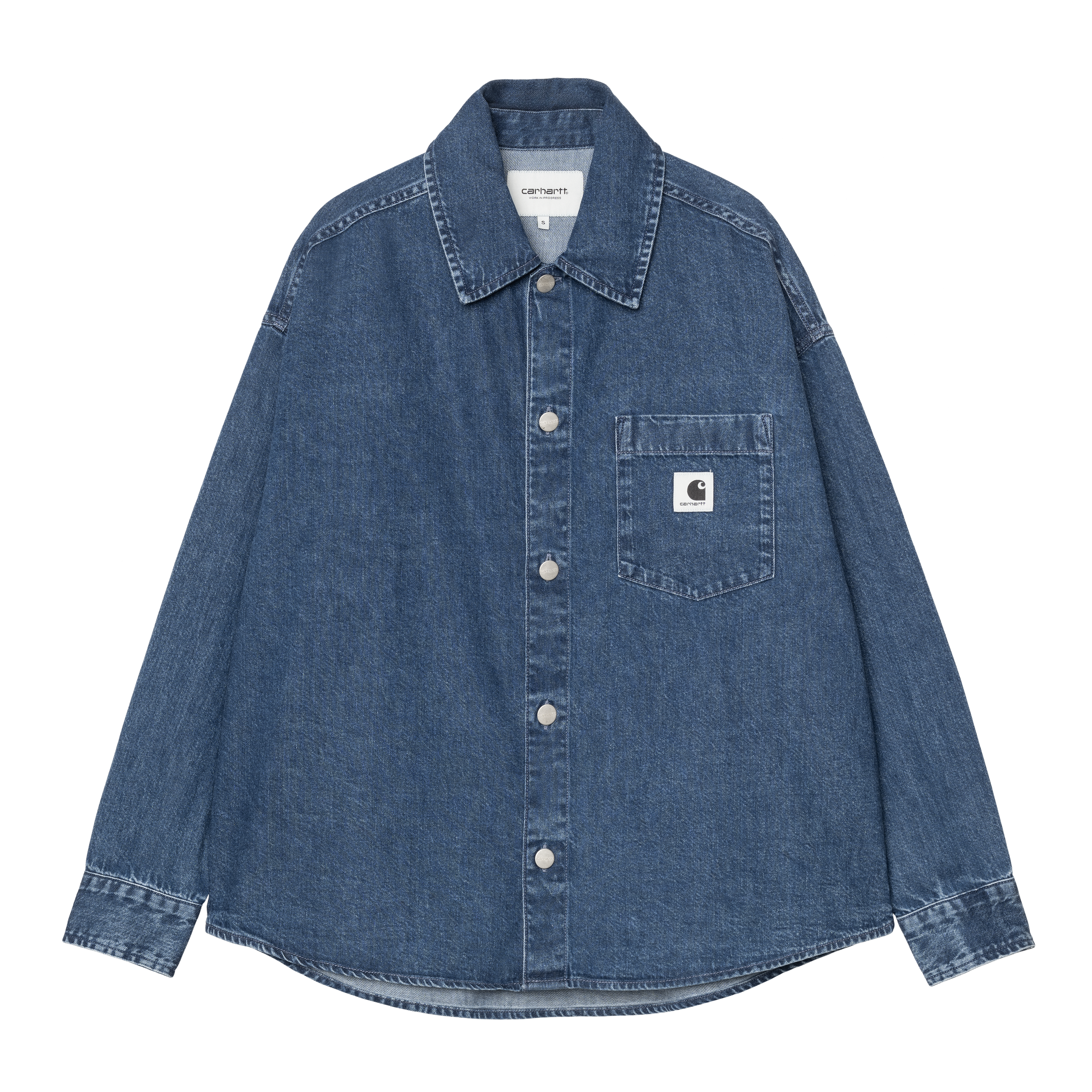 Carhartt WIP Women's S/S Michigan Shirt, Kander Check, Black