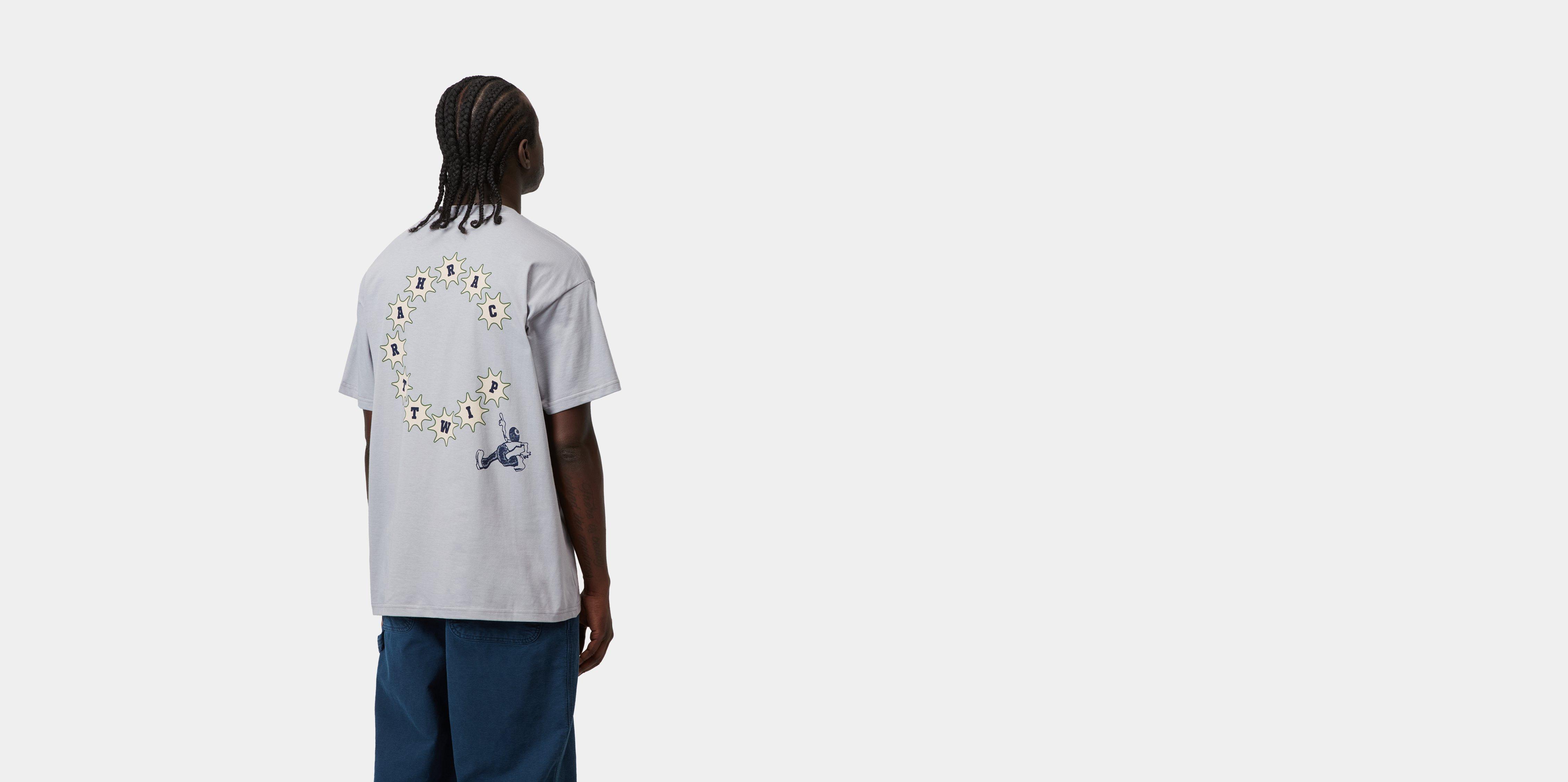 Carhartt WIP S/S C Trip T-Shirt Mirror | grey|blue | L | Men