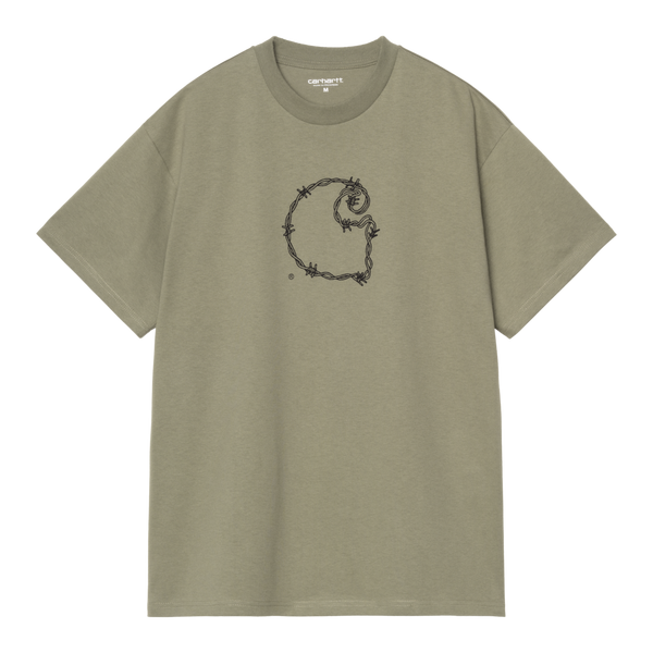 S/S Barbwire C T-Shirt Dollar Green