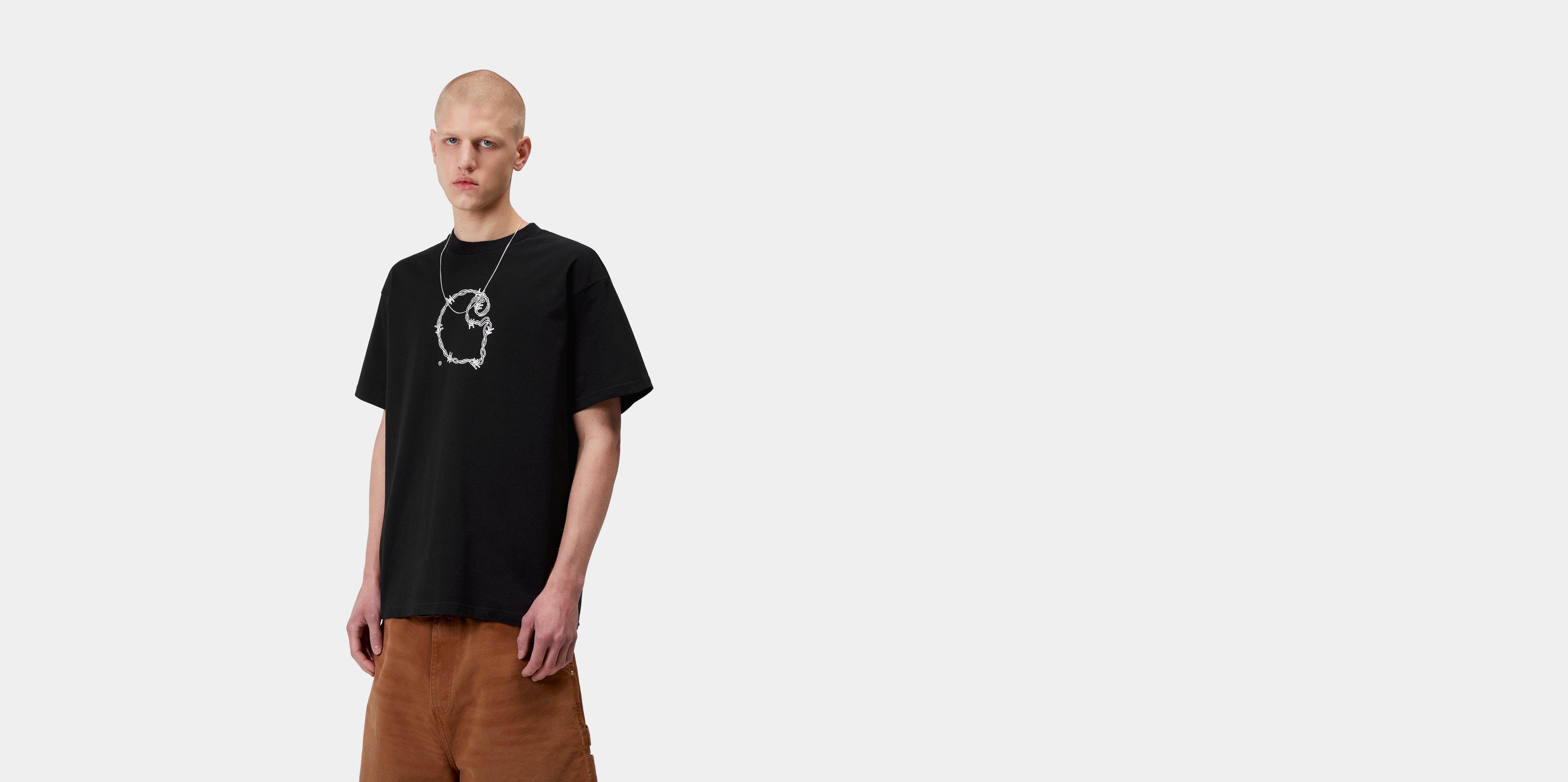 Carhartt WIP S/S Barbwire C T-Shirt Black | S | Men
