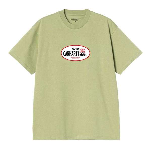 S/S Harlequin BBQ T-Shirt Gentle Green