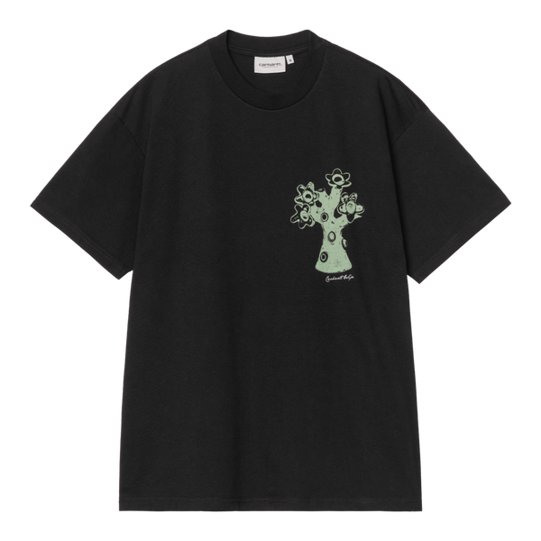 S/S Forma T-Shirt Black heavy stone wash