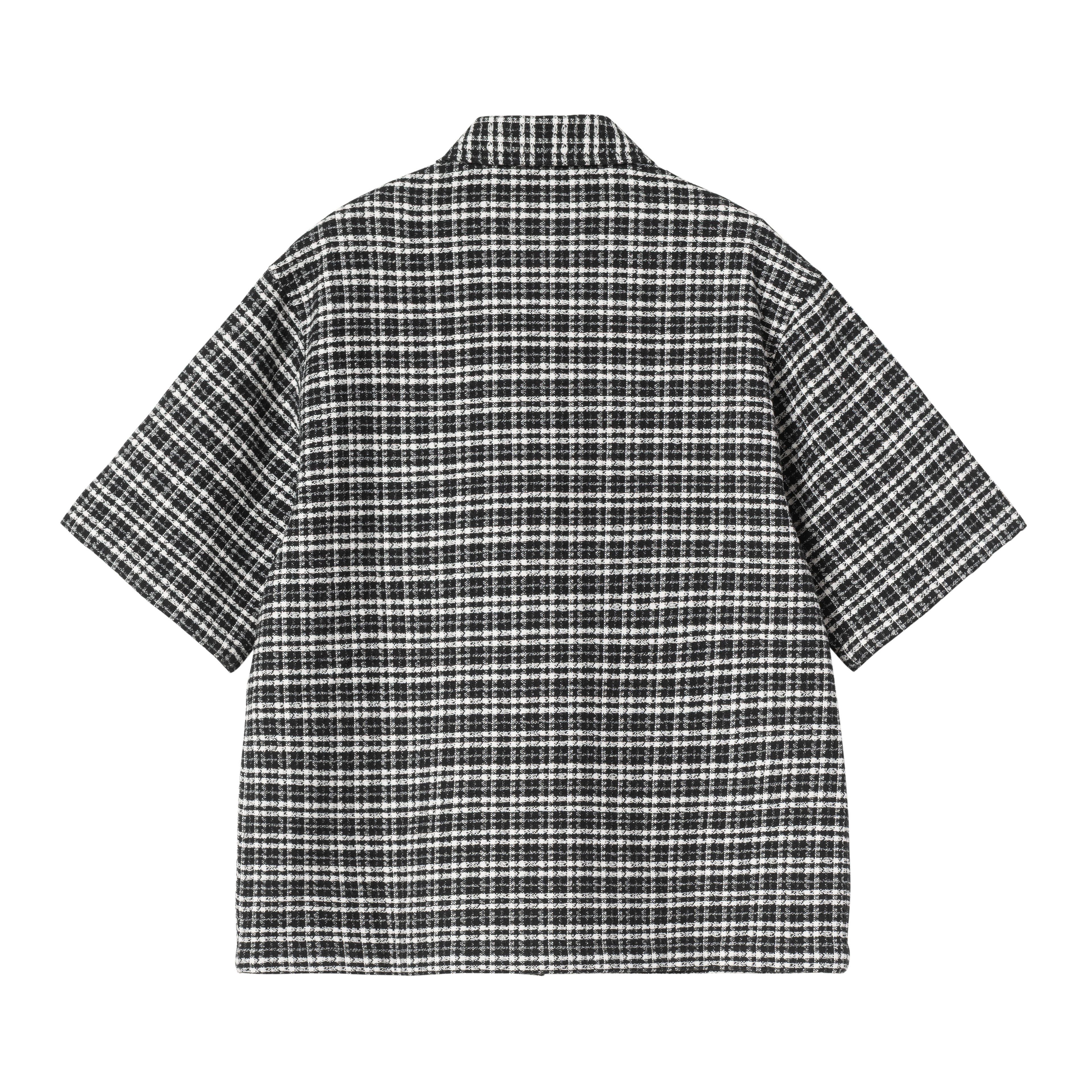 Carhartt WIP Women's S/S Michigan Shirt, Kander Check, Black