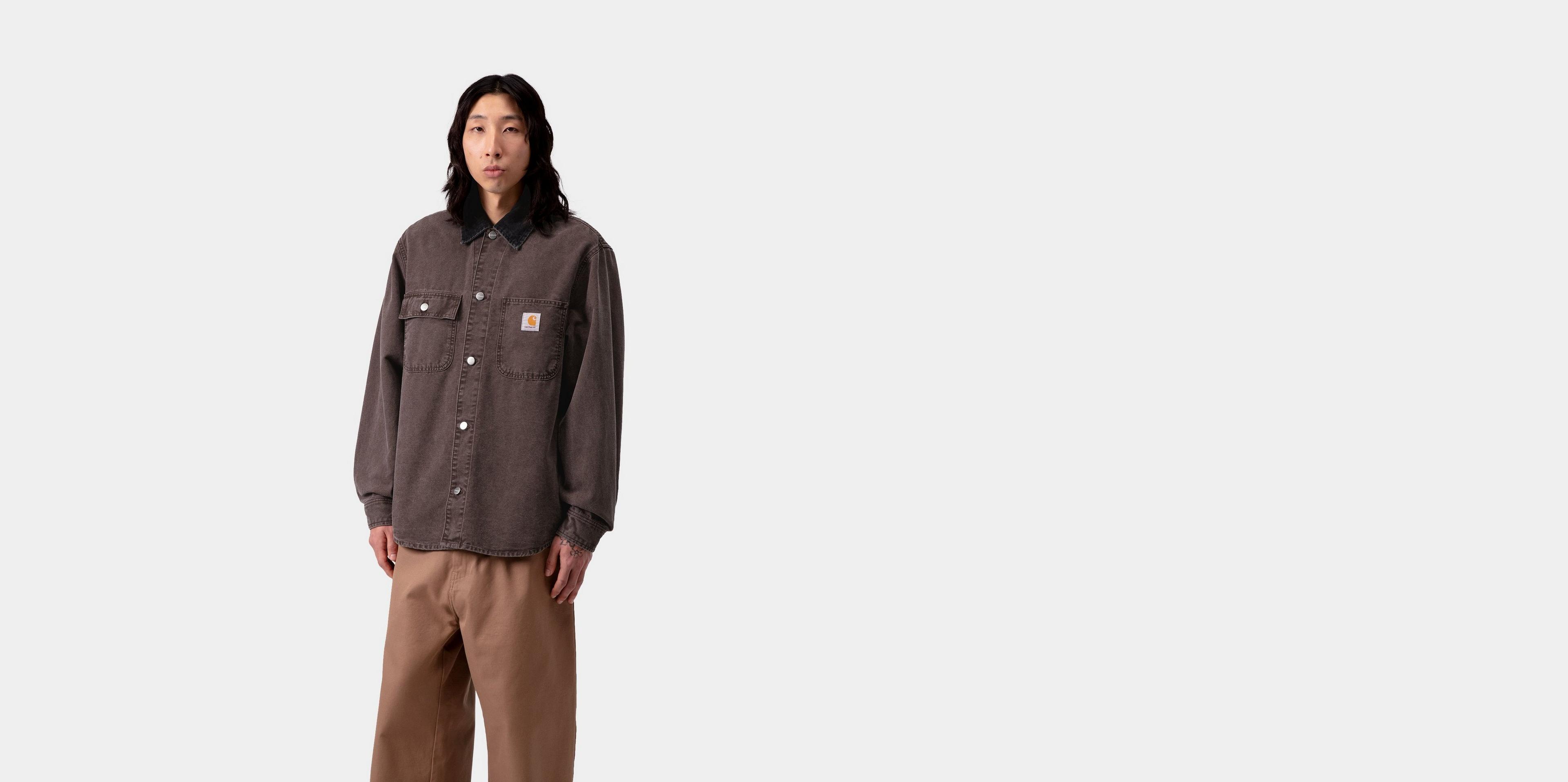 Carhartt WIP Mitch Shirt Jac, Palisander / Black | Official Online
