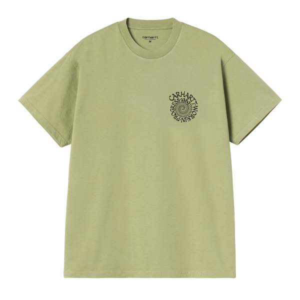 S/S Spirals T-Shirt Gentle Green