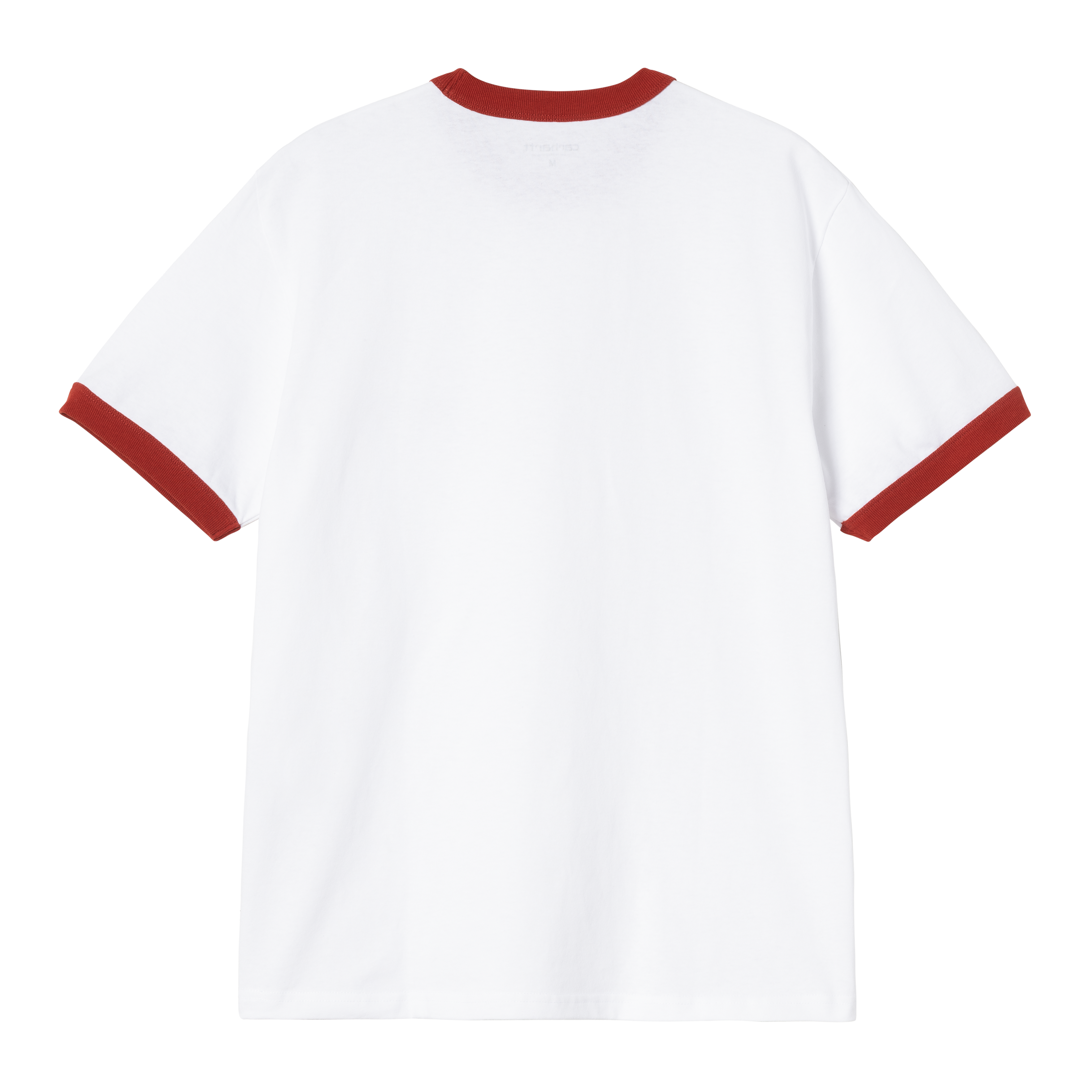Carhartt WIP S/S Ip Ringer T-Shirt, White / Red / Red | Official