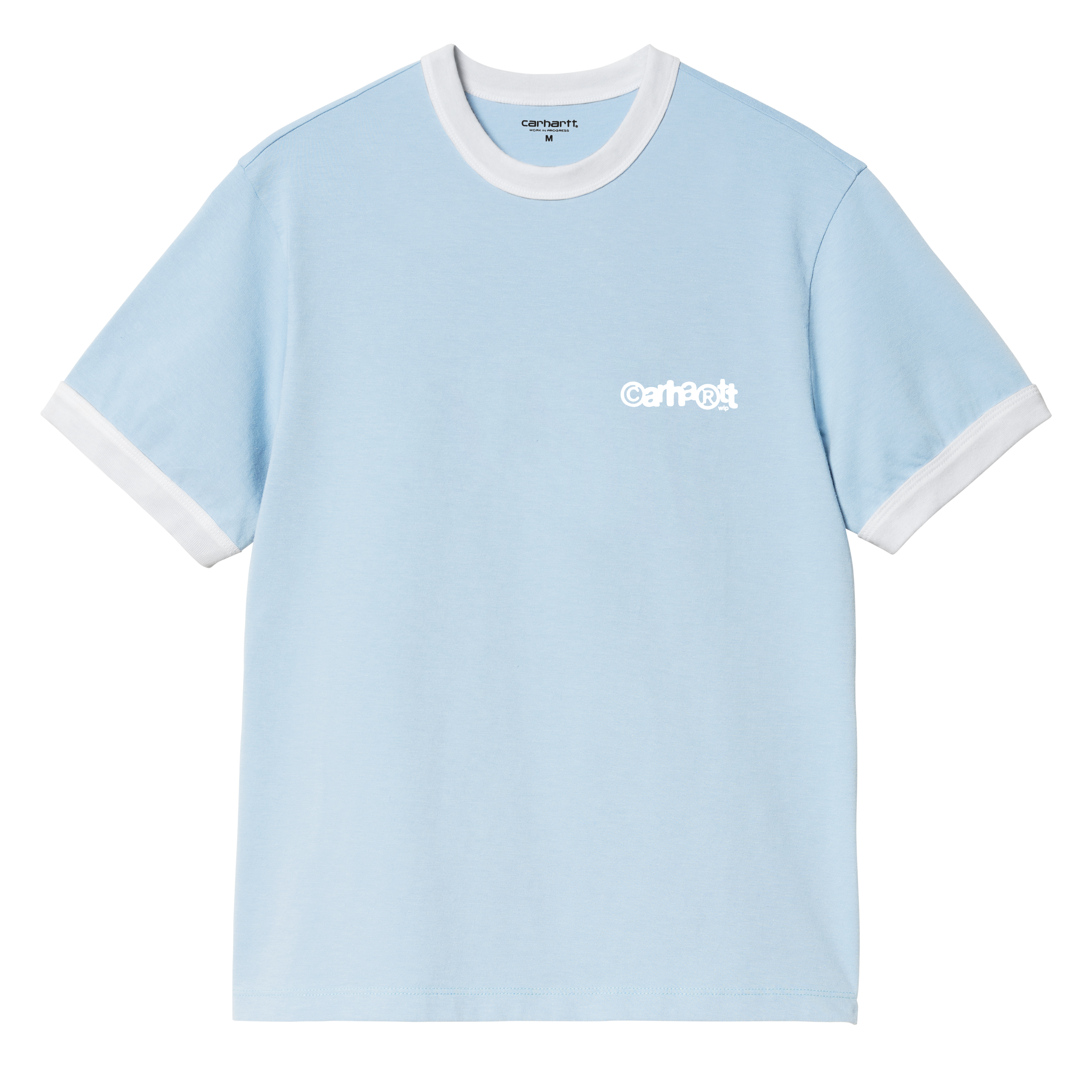 Carhartt WIP S/S Longhand Pocket T-Shirt, Cozy Blue / White