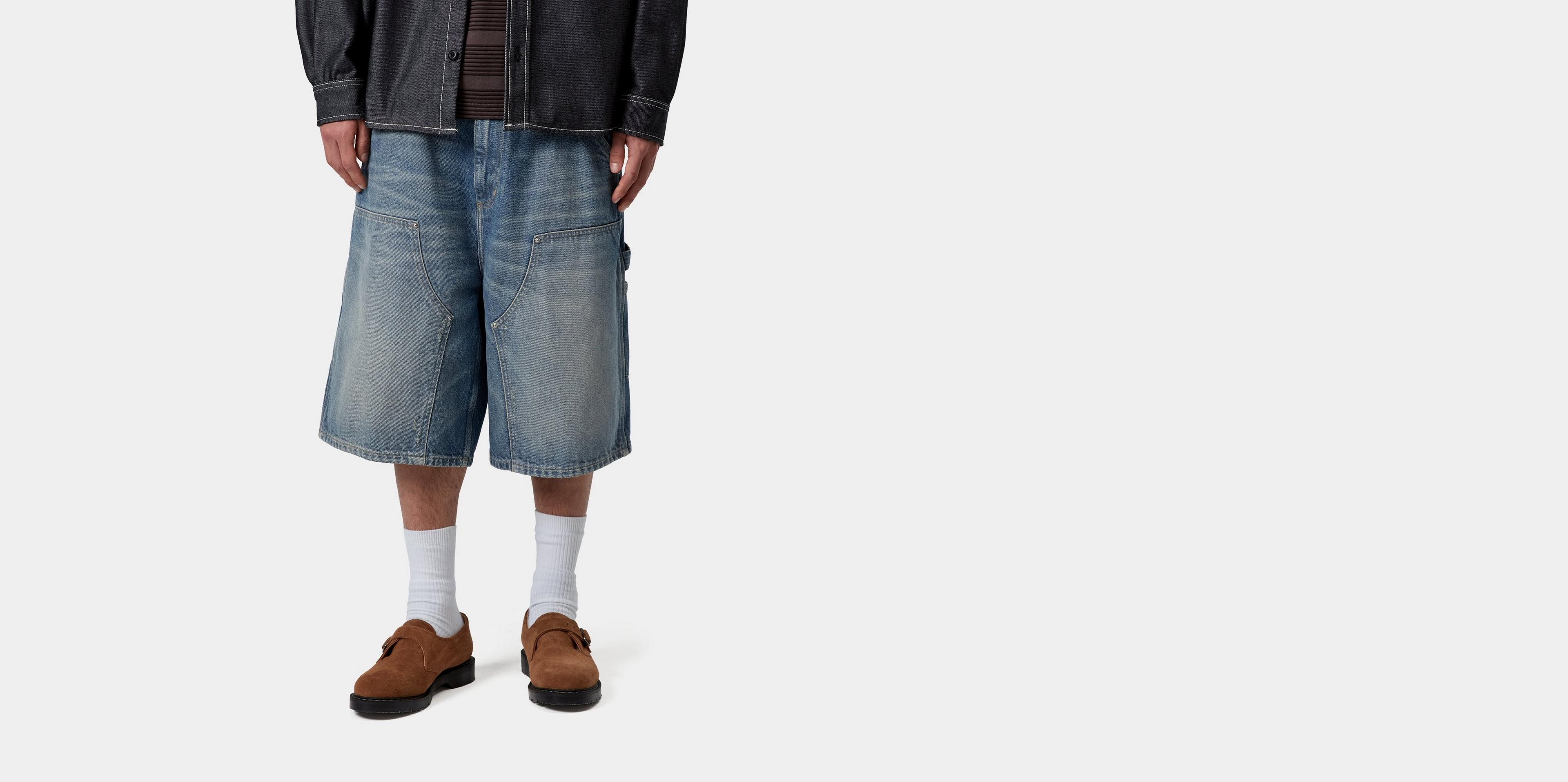 Carhartt WIP OG Aden Double Knee Short, Blue | Official Online Store