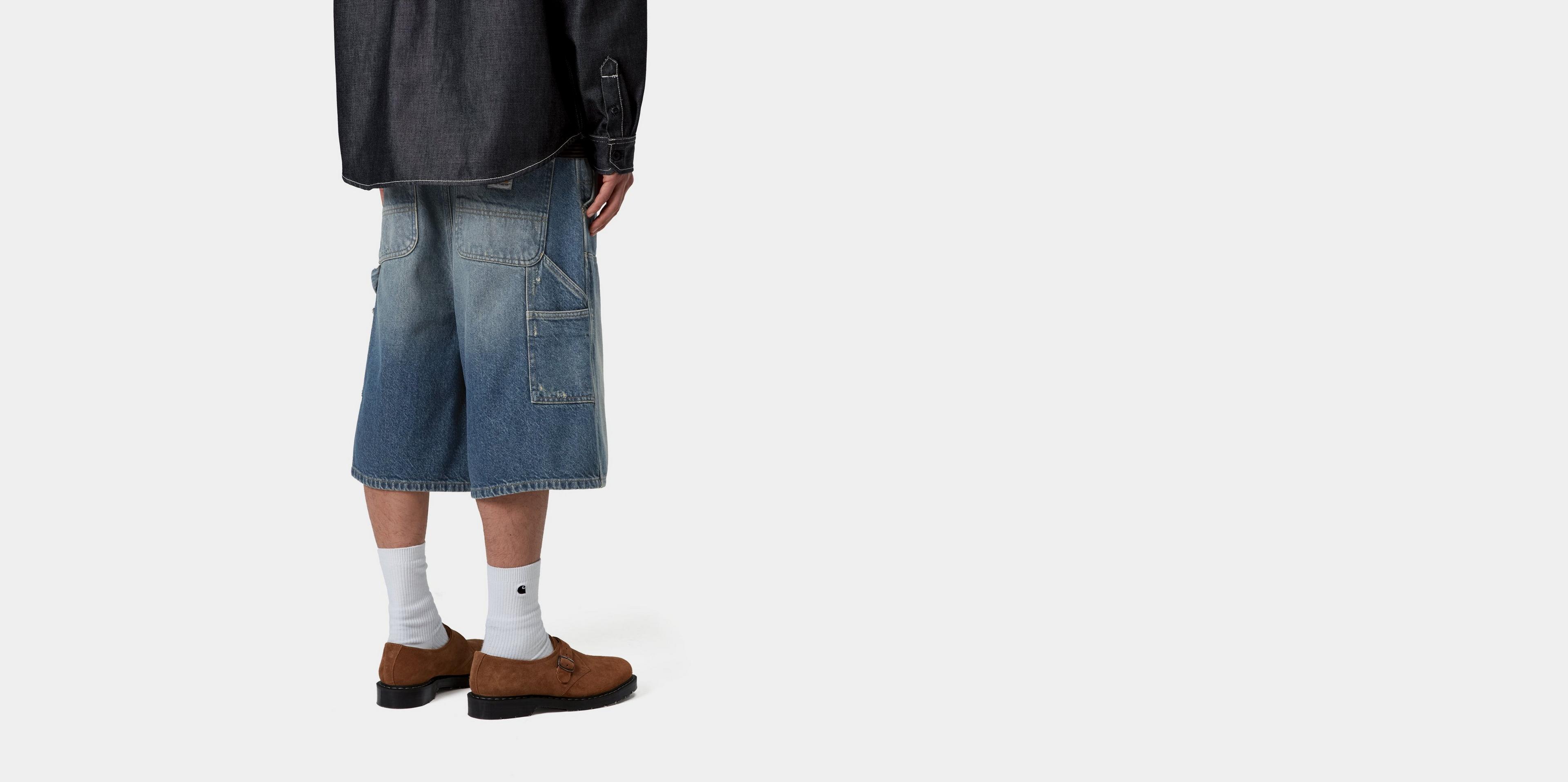 Carhartt WIP OG Aden Double Knee Short, Blue | Official Online Store