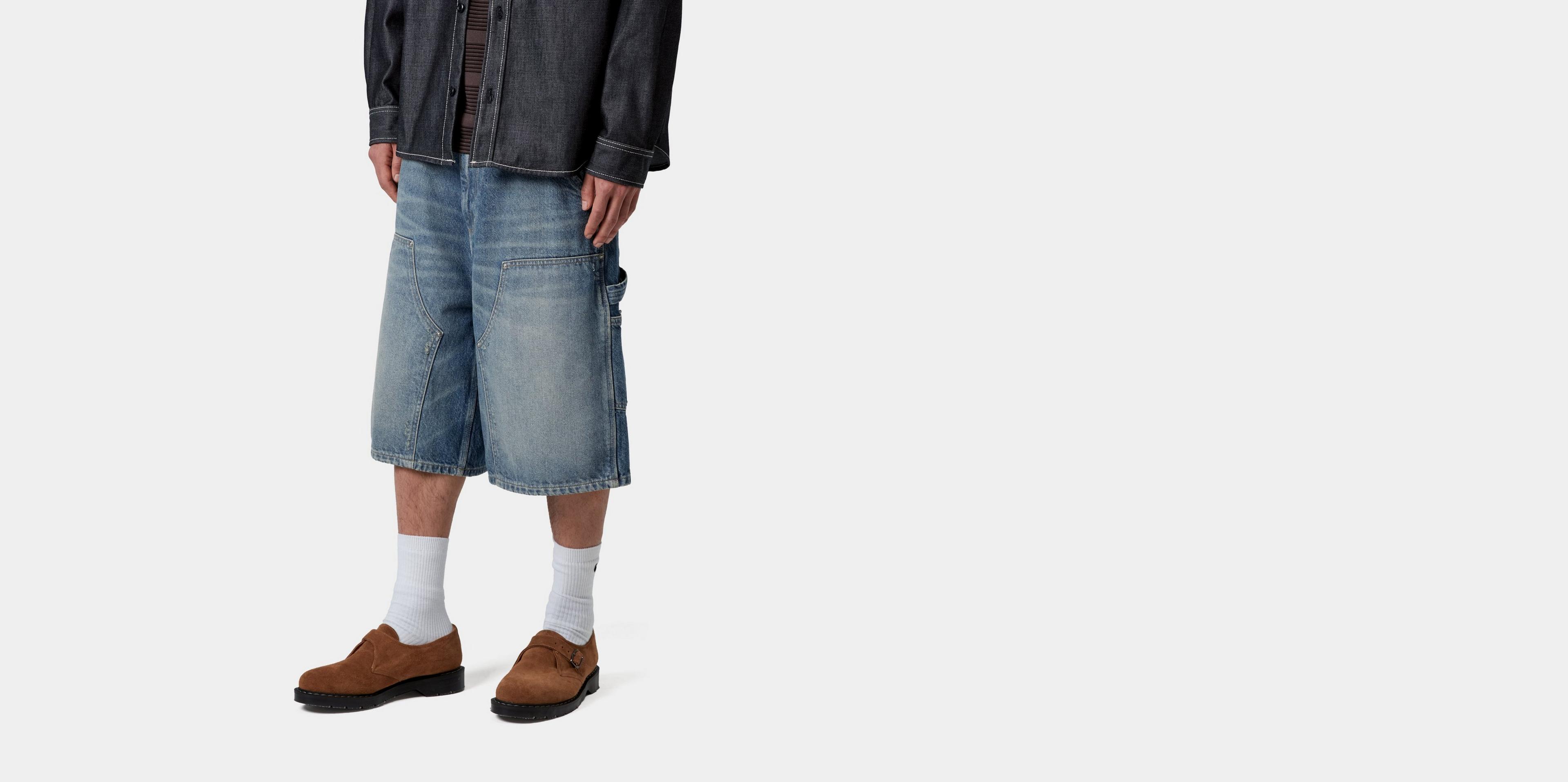 Carhartt WIP OG Aden Double Knee Short, Blue | Official Online Store