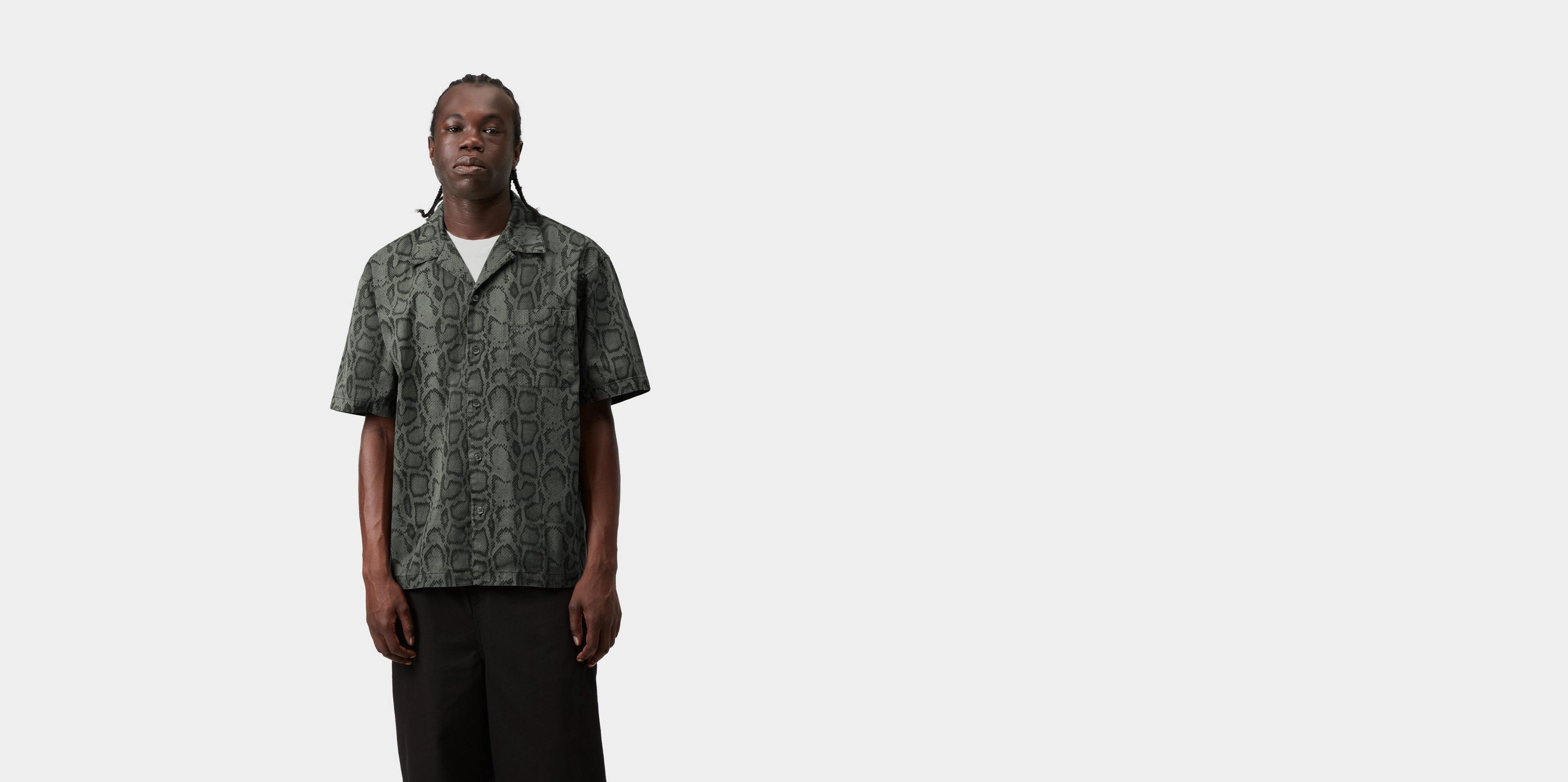 Carhartt WIP S/S Snake Camo Shirt, Snake Camo, Leaf | Official