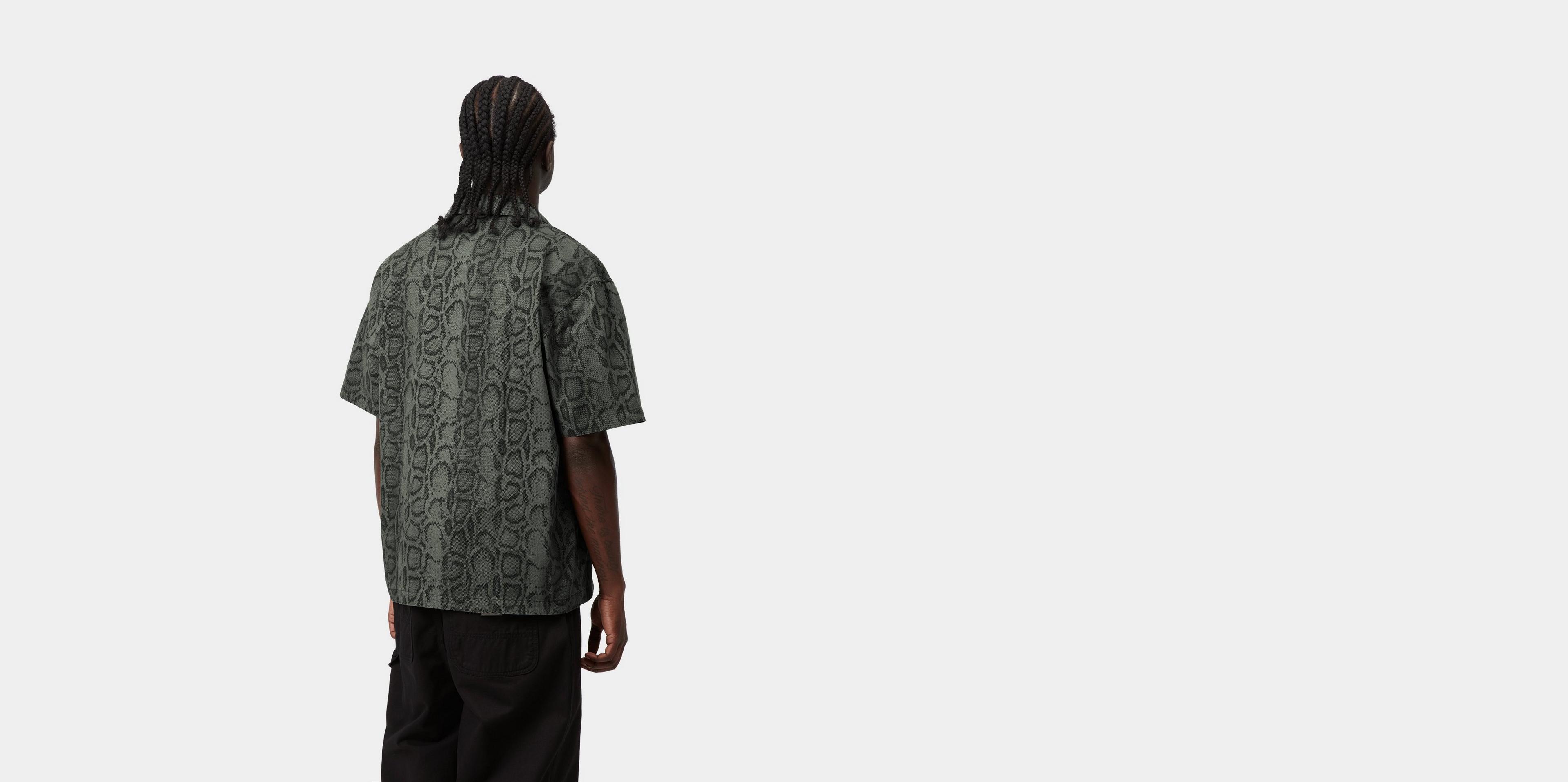 Carhartt WIP S/S Snake Camo Shirt, Snake Camo, Leaf | Official