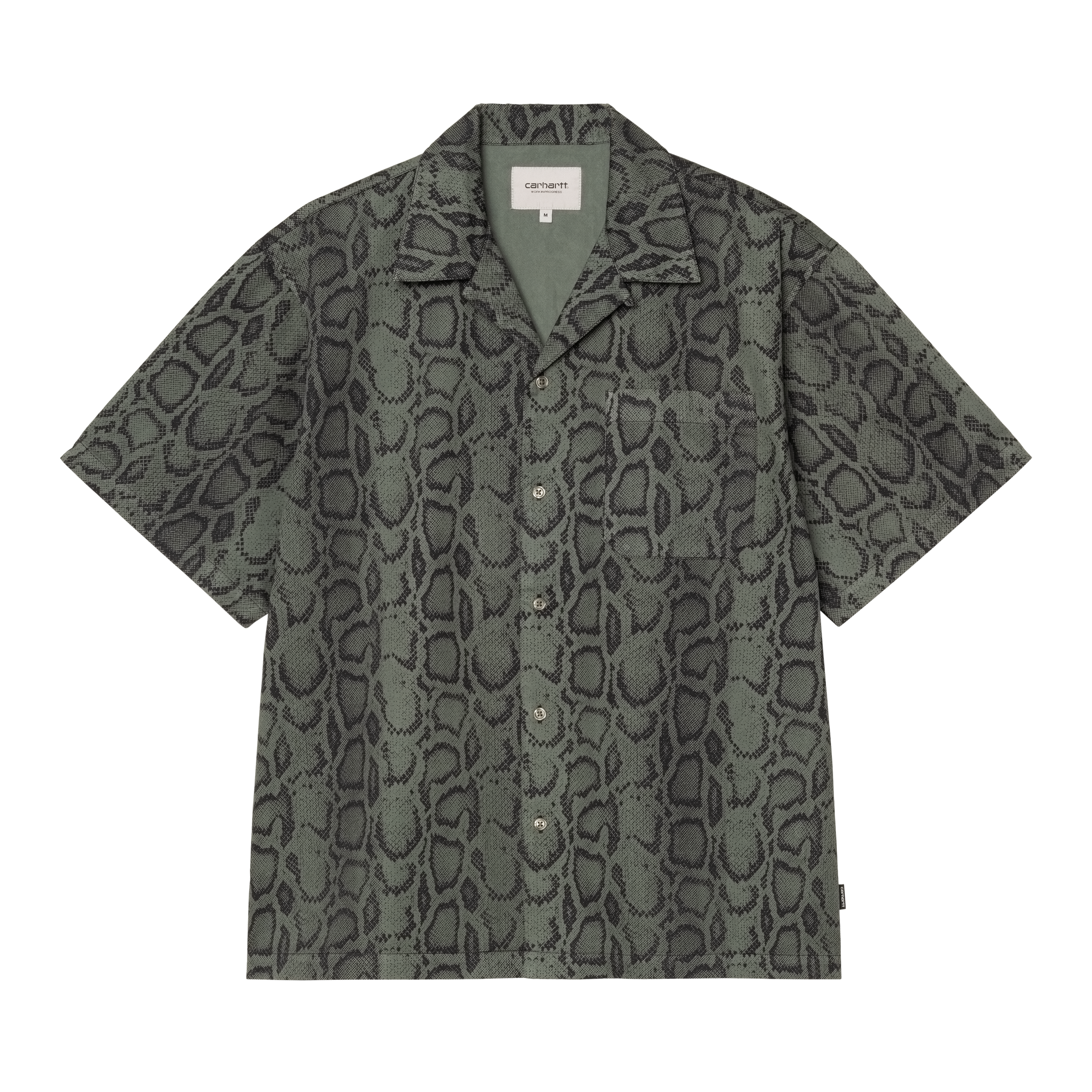 Carhartt WIP S/S Snake Camo Shirt, Snake Camo, Leaf | Official