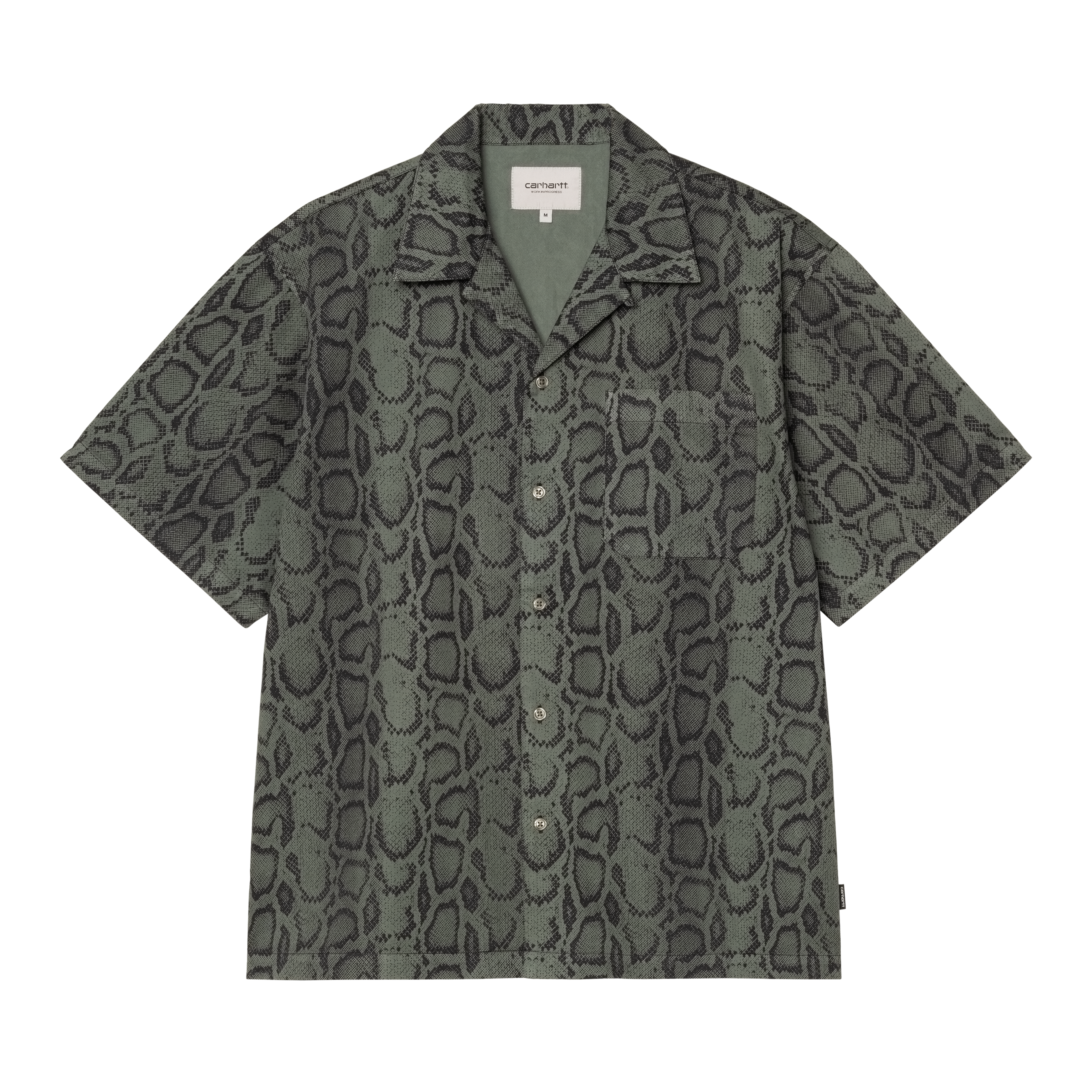 Carhartt WIP S/S Snake Camo Shirt, Snake Camo, Leaf | Official