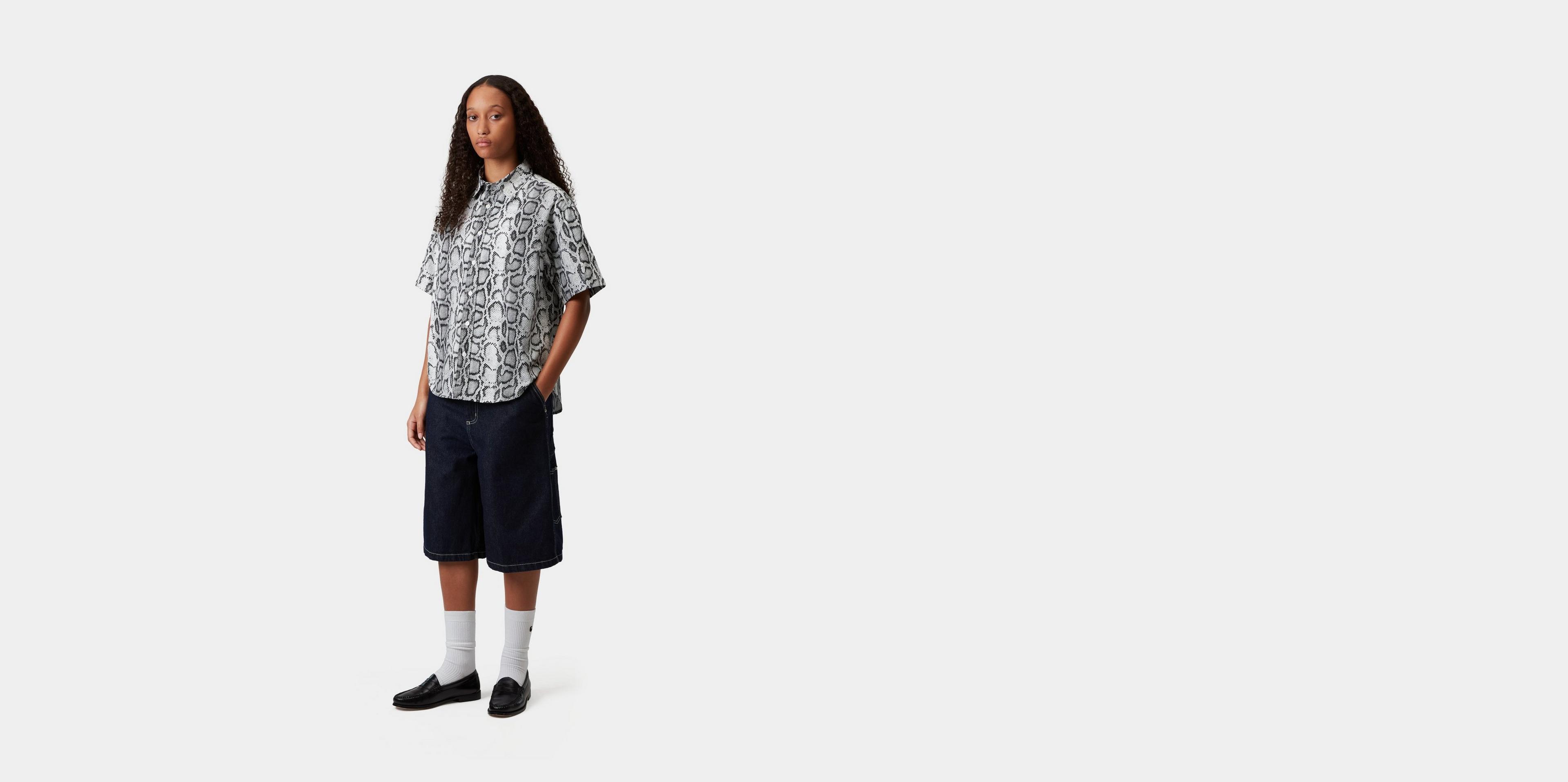 Carhartt WIP Women's S/S Snake Camo Shirt, Snake Camo | Official