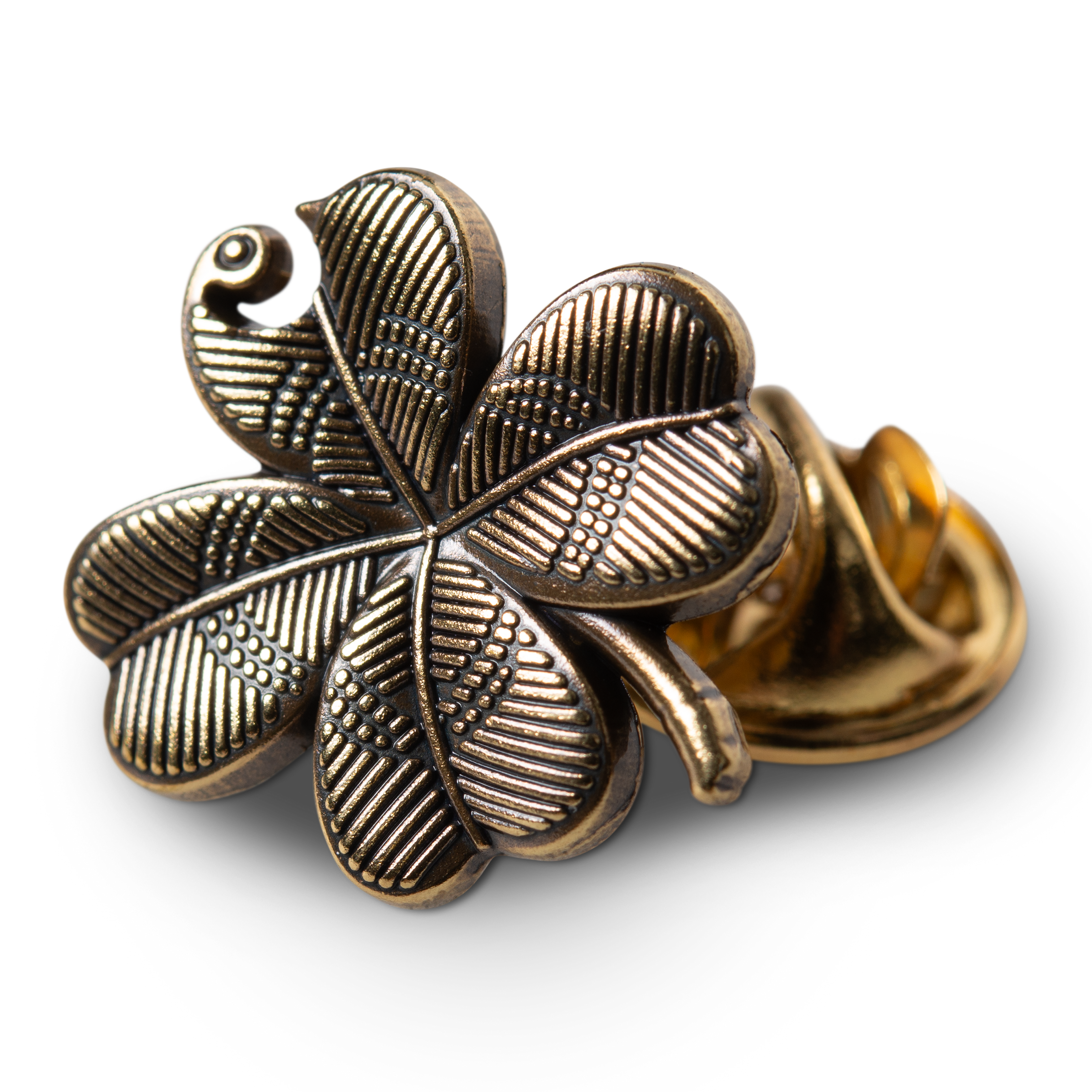 Carhartt WIP Clover Pin, Gold | Official Online Store