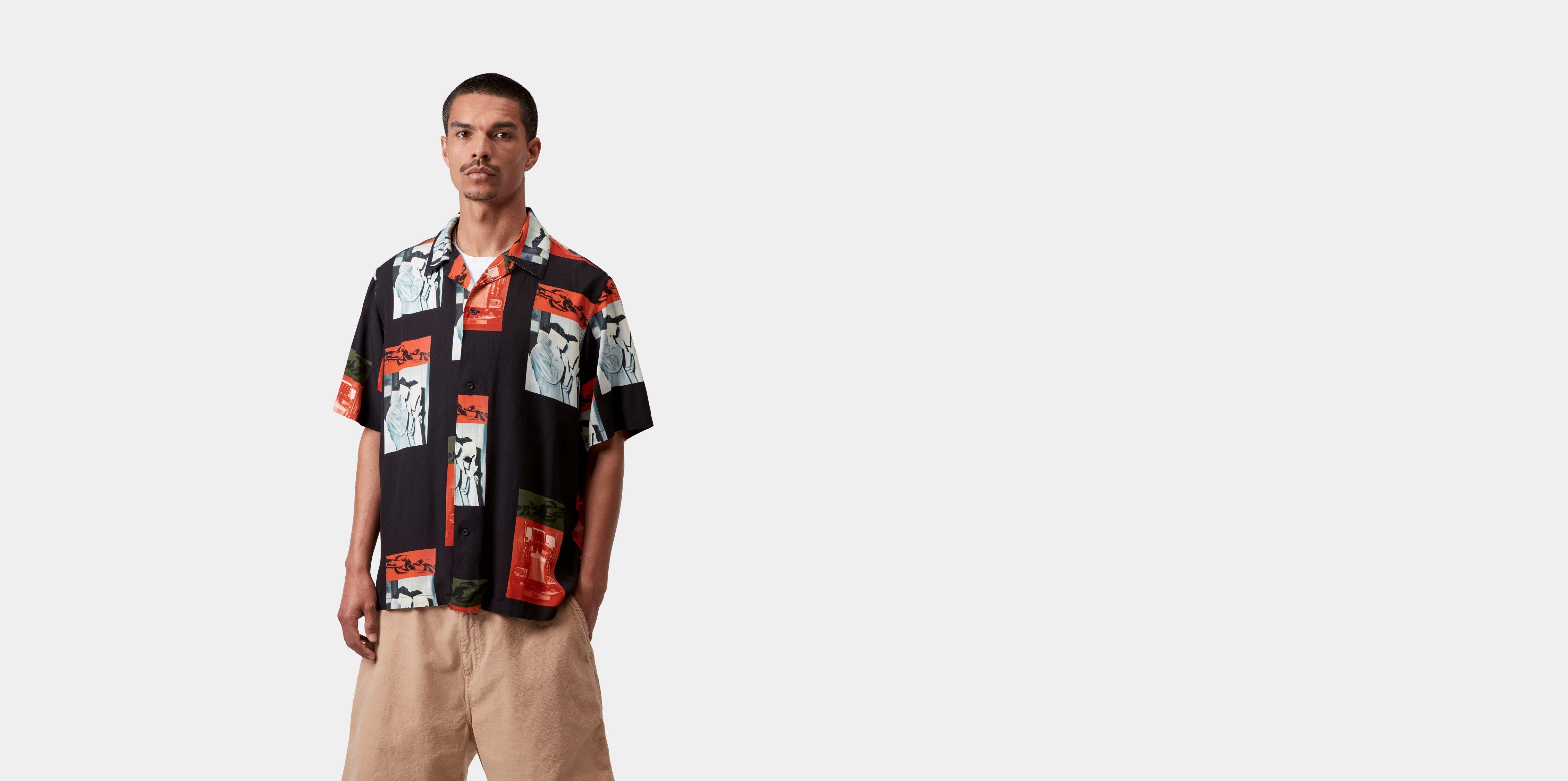Carhartt WIP S/S Sean Hamilton Shirt Sean Hamilton Print, Black | black|multicolor | S | Men