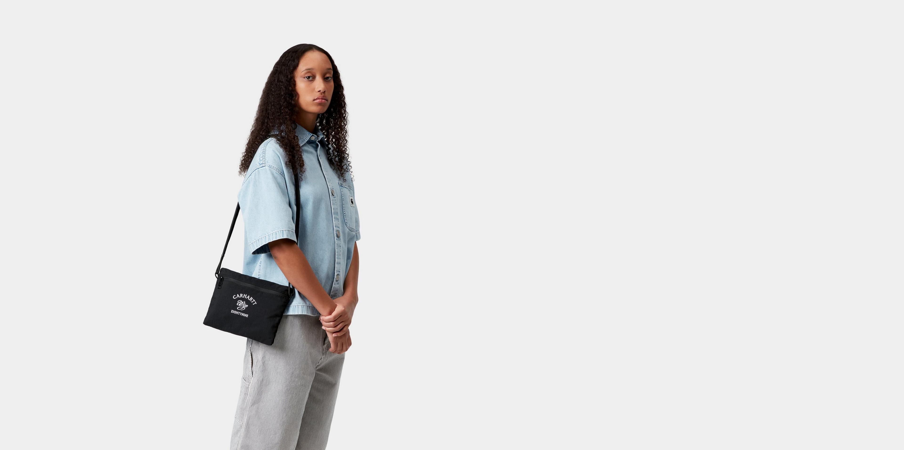 ポートランド期ナンバーナインポーチ黒Tシャツパーカーウエストバッグサコッシュ Carhartt WIP Eightynine Shoulder Bag, Black | Official Online Store