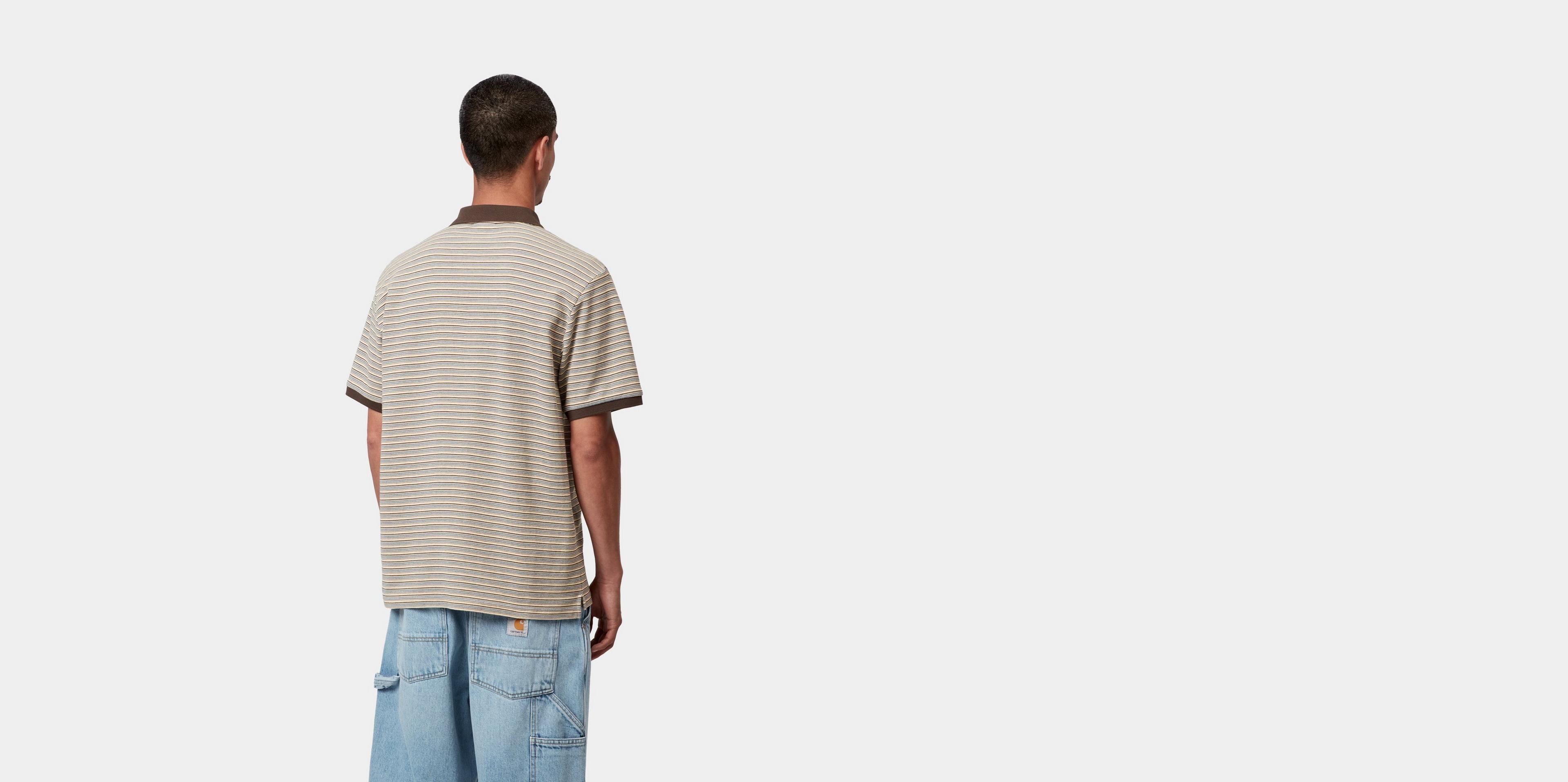 Carhartt WIP S/S Dion Polo, Dion Stripe, Wax | Official Online Store