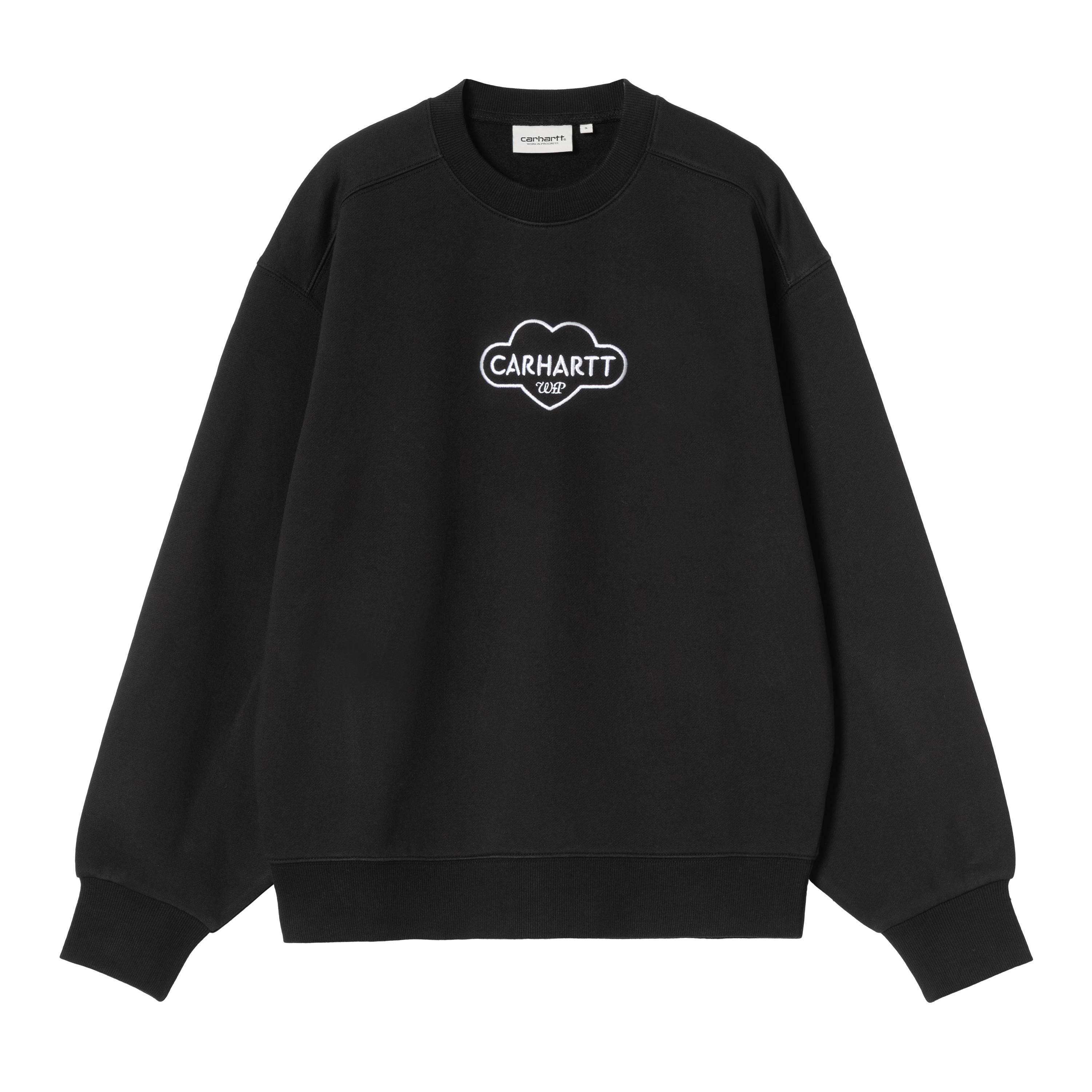 Carhartt WIP W' Cloud Heart Sweatshirt Black / White | S | Women