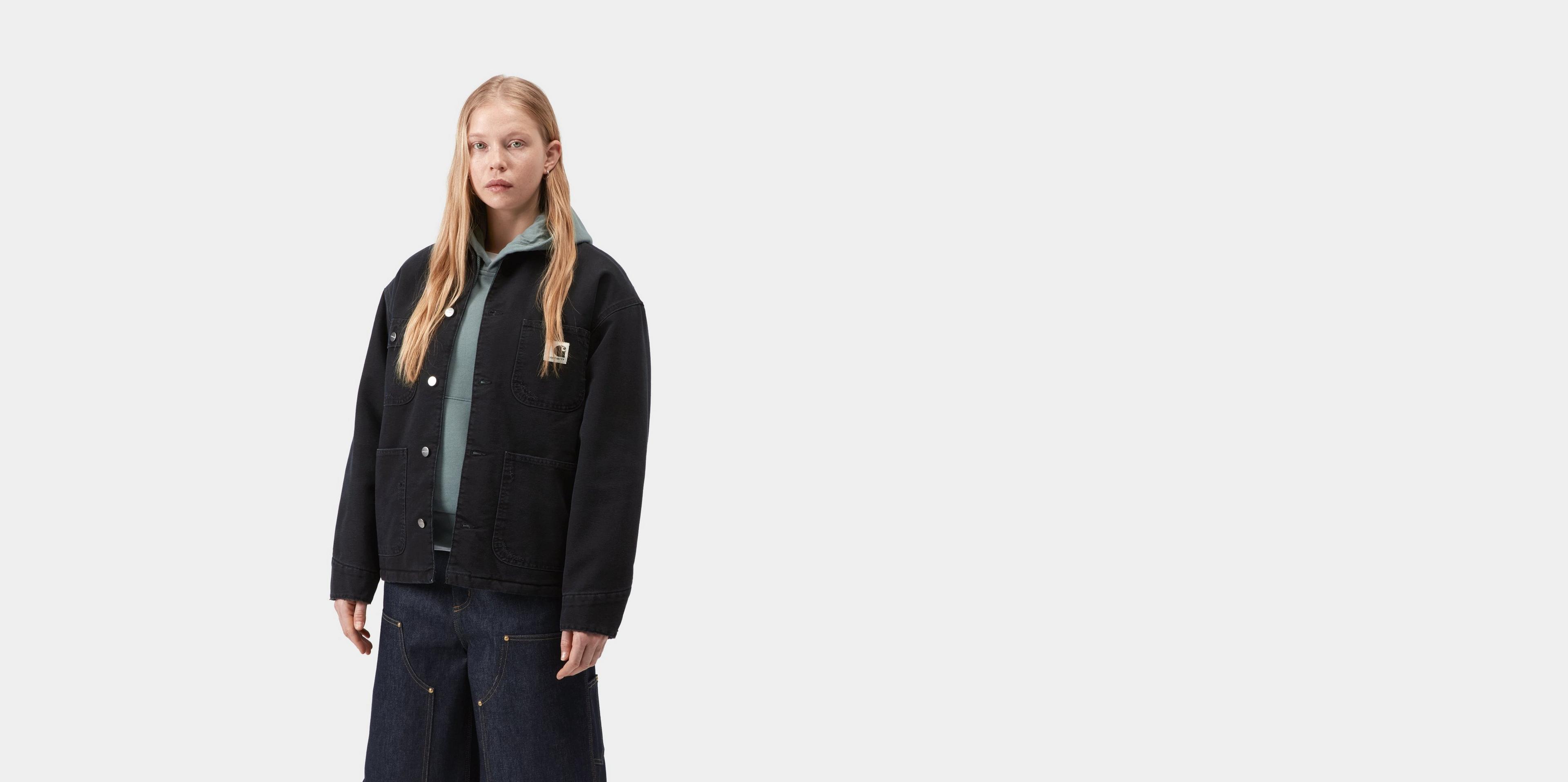 Carhartt WIP Women's OG Michigan Coat, Black / Black | Official