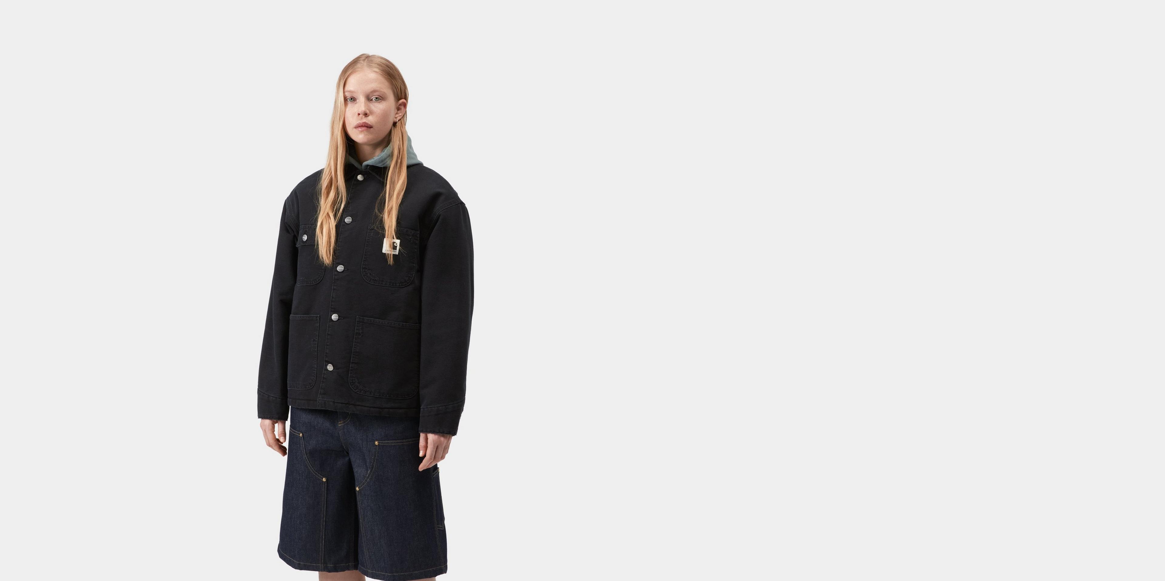Carhartt WIP Women's OG Michigan Coat, Black / Black | Official