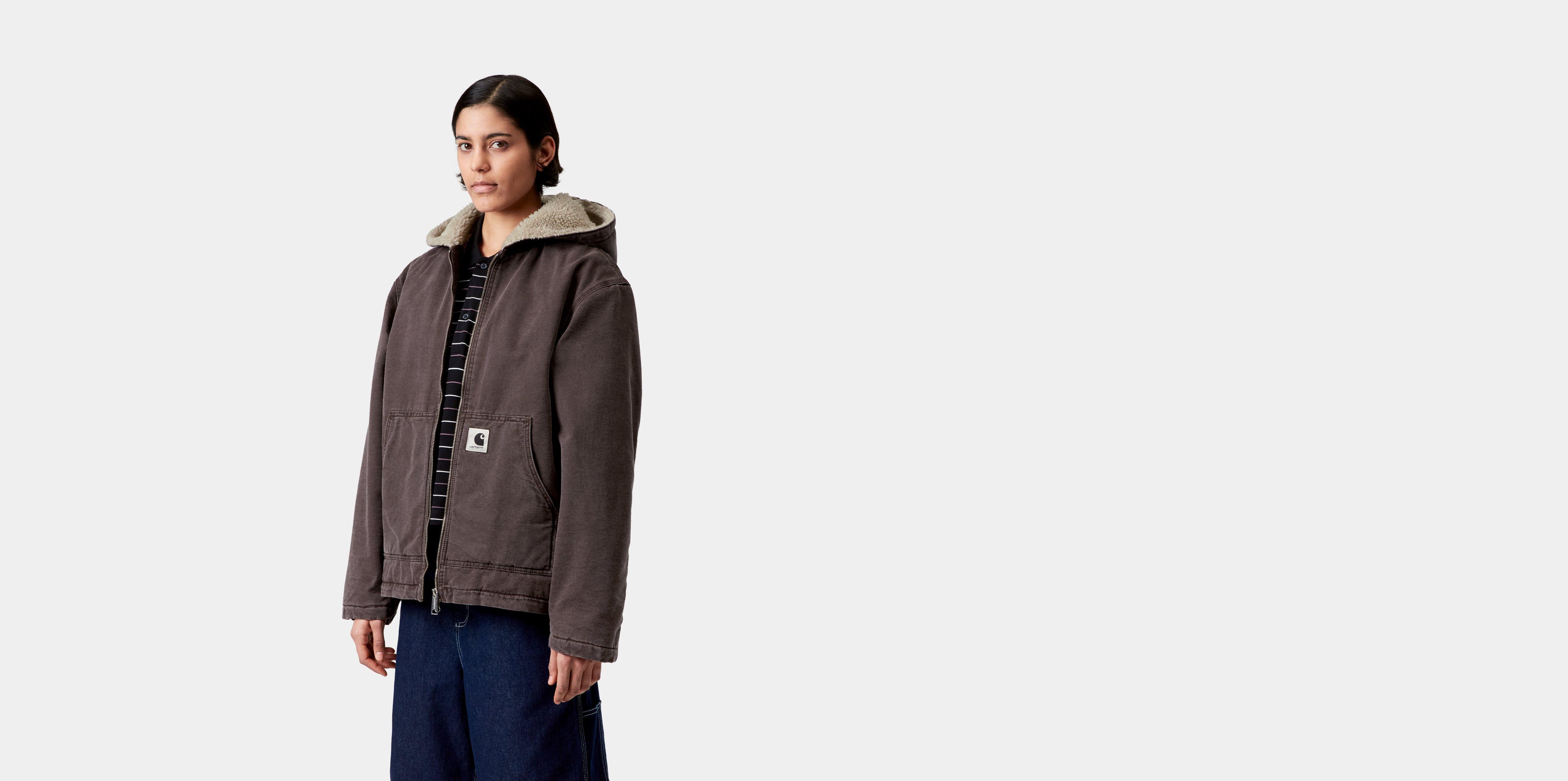 Carhartt WIP W' Hooded Mitch Jacket Palisander dusky canvas | brown | XS | Women | Winter Jacket