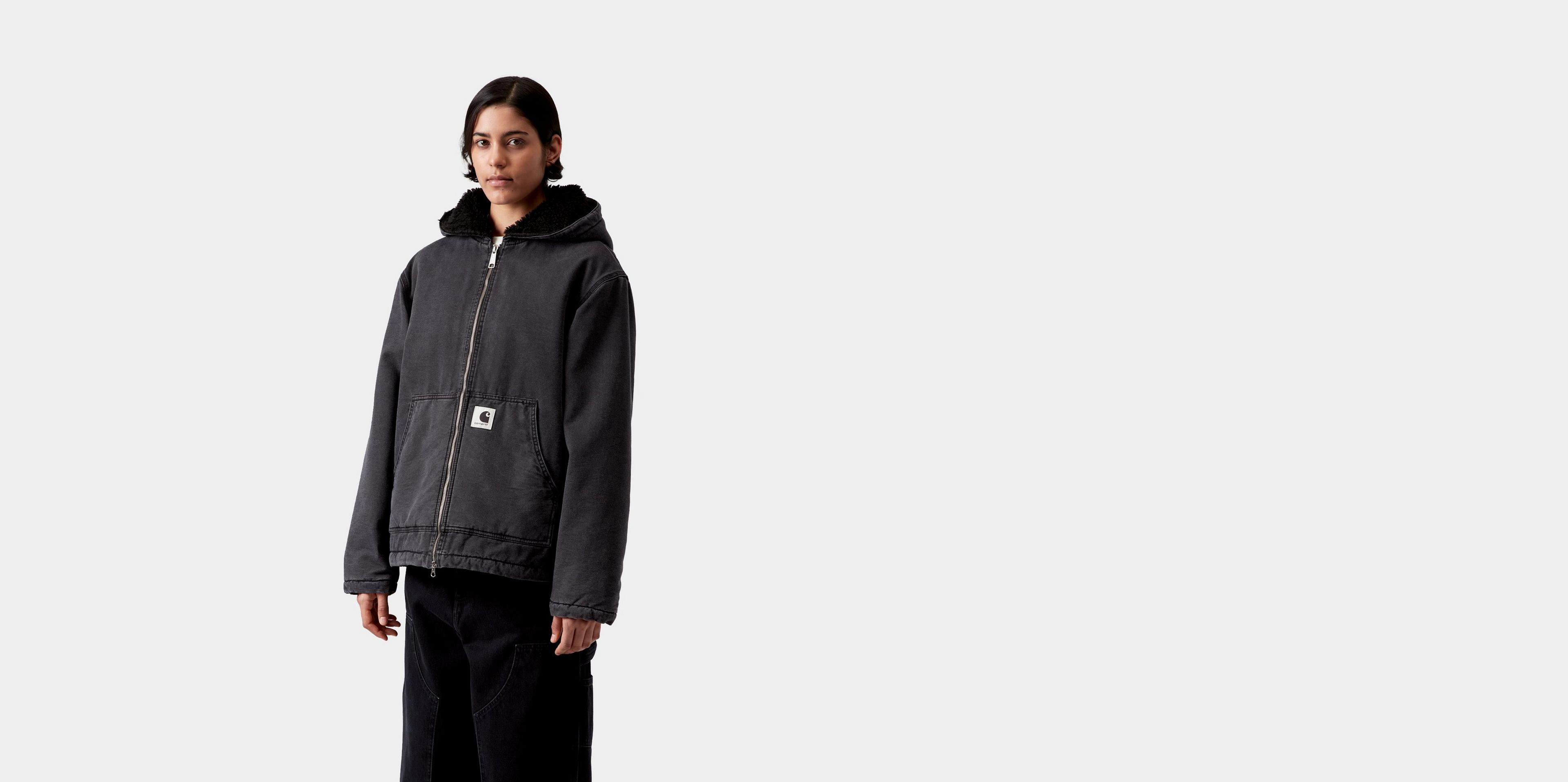 Carhartt WIP Women's Hooded Mitch Jacket, Black | Official Online