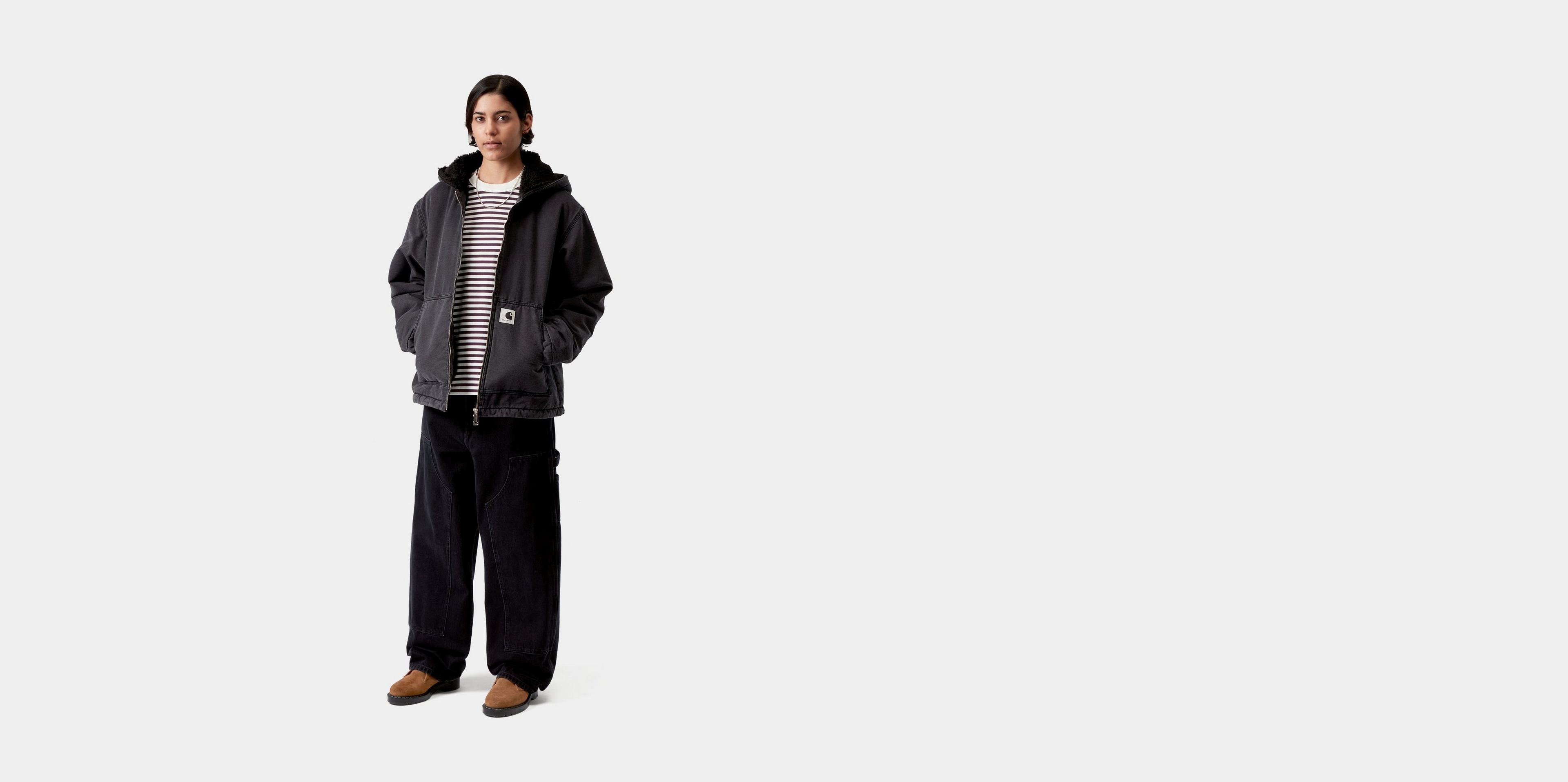 Carhartt WIP Women's Hooded Mitch Jacket, Black | Official Online