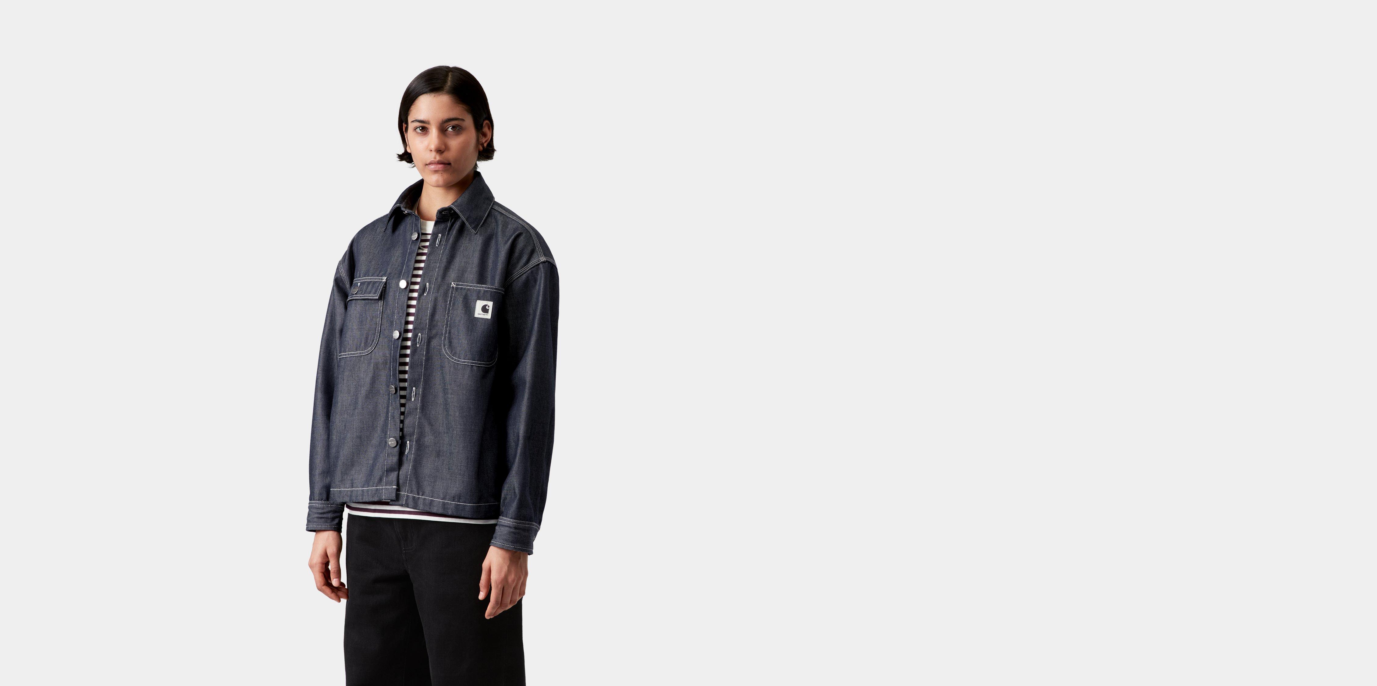 Carhartt WIP W' Louis Shirt Jac Blue rigid | XS | Women