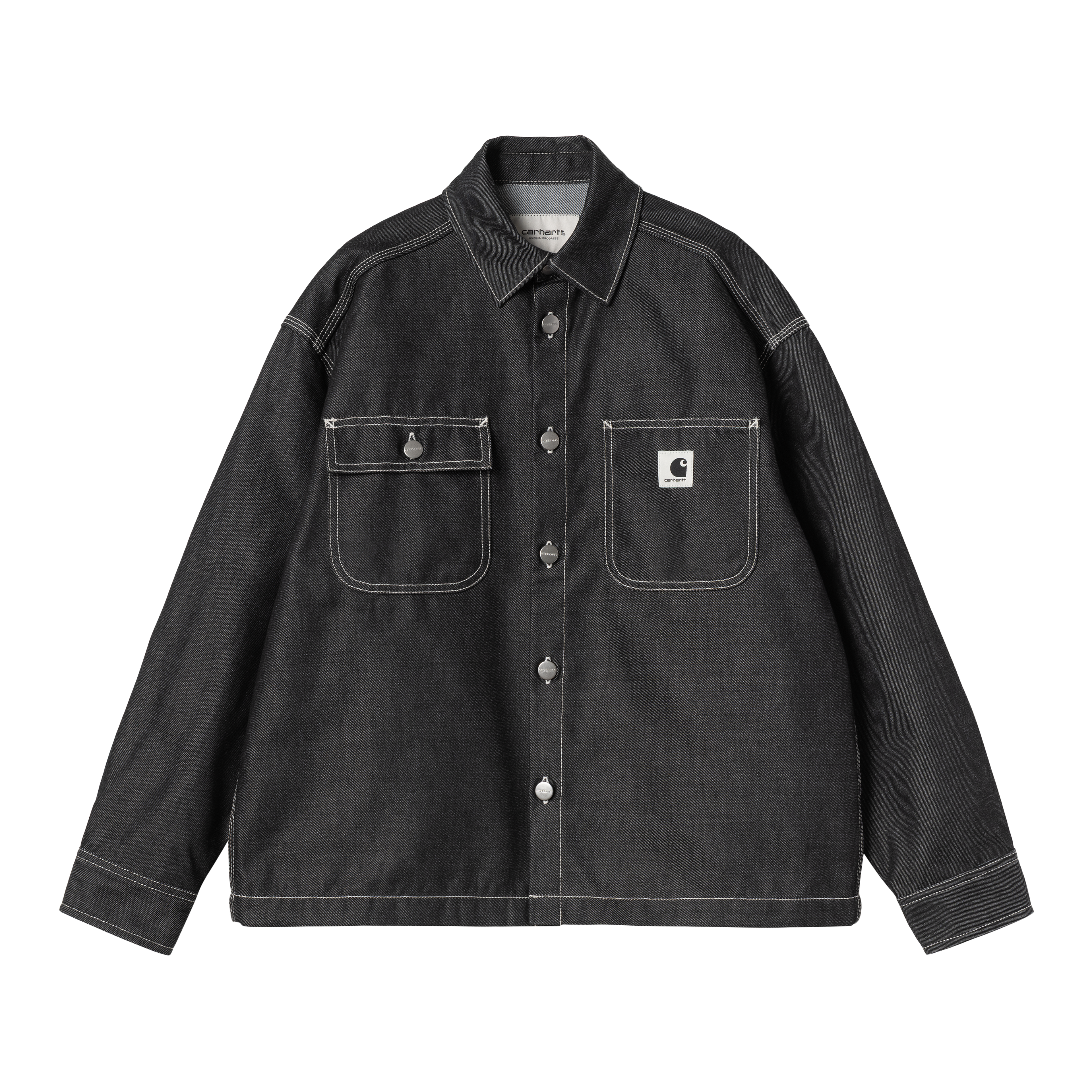 Carhartt WIP Women's Louis Shirt Jac, Black | Official Online Store