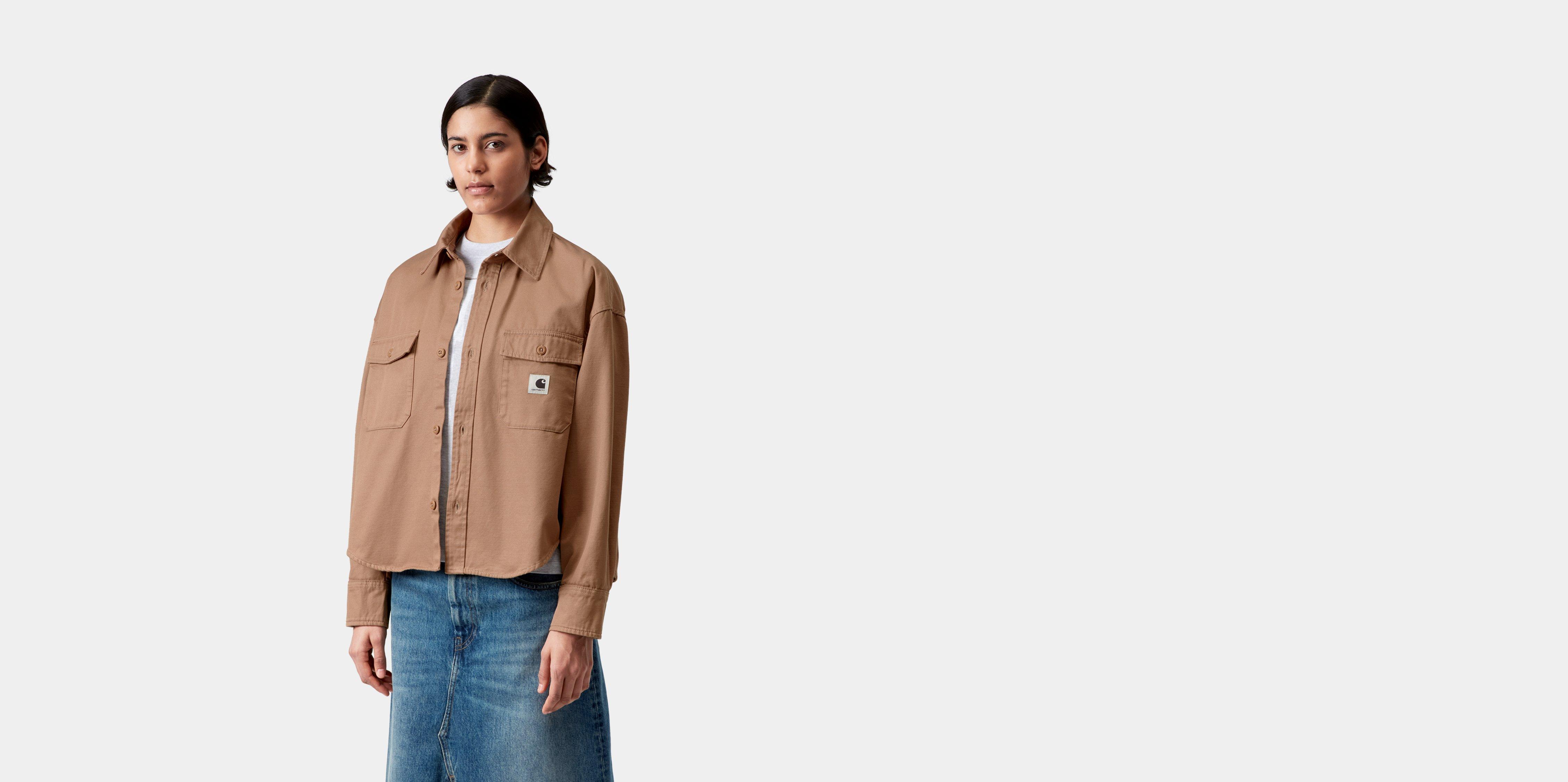 Carhartt WIP W' Kelly Shirt Jac Peanut rinsed | beige | L | Women