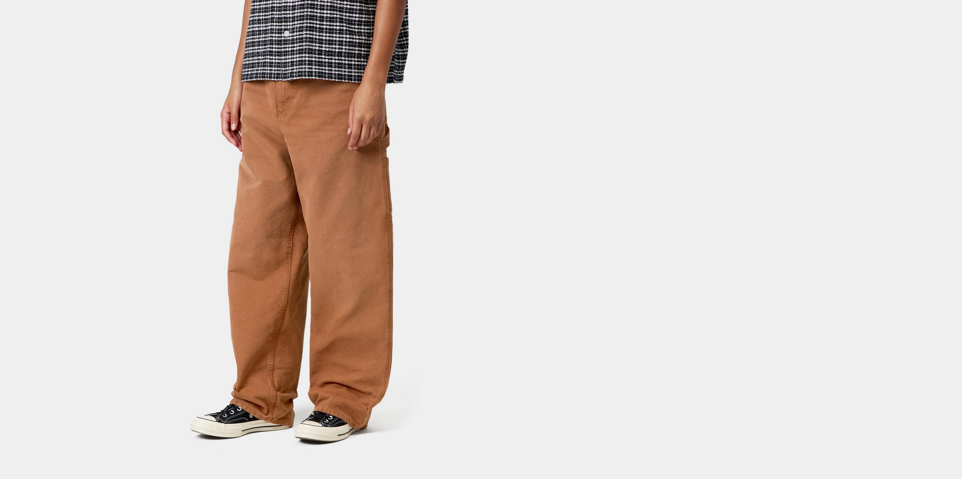 パンツ Brandon Pant Hamilton BrownGrind washed Carhartt WIP Women's Brandon Single Knee Pant, Hamilton Brown