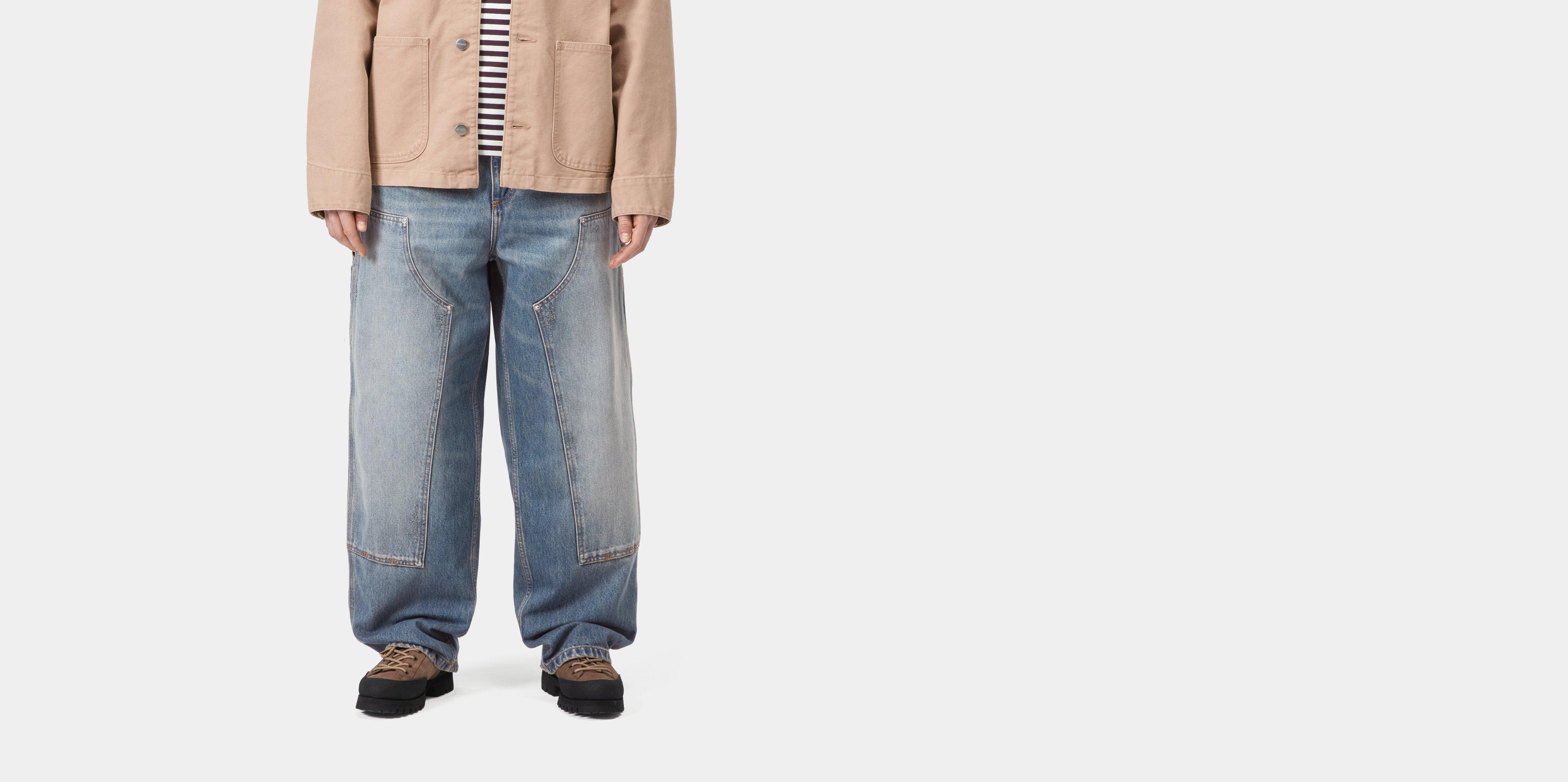 Carhartt WIP W' Brandon Double Knee Pant Blue grind wash | XS | Women