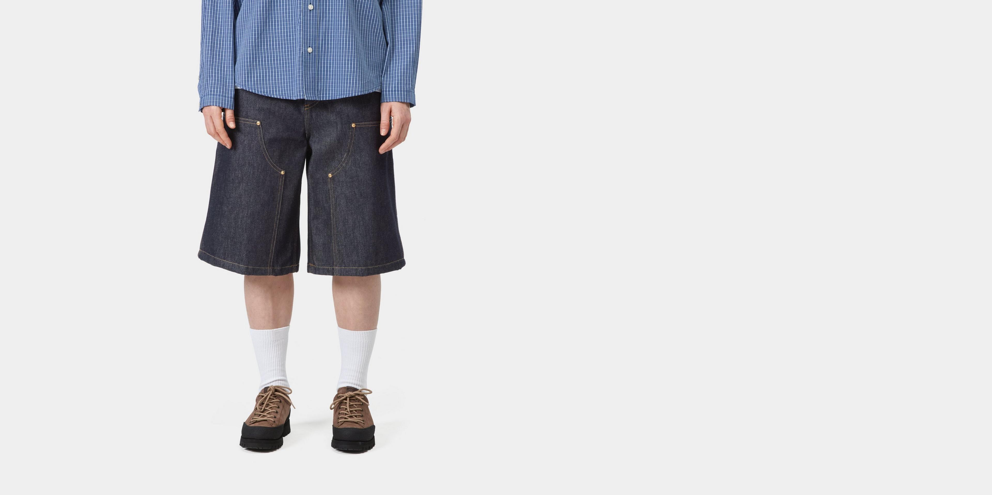 Carhartt WIP Women's Nixon Double Knee Short, Blue | Officiële